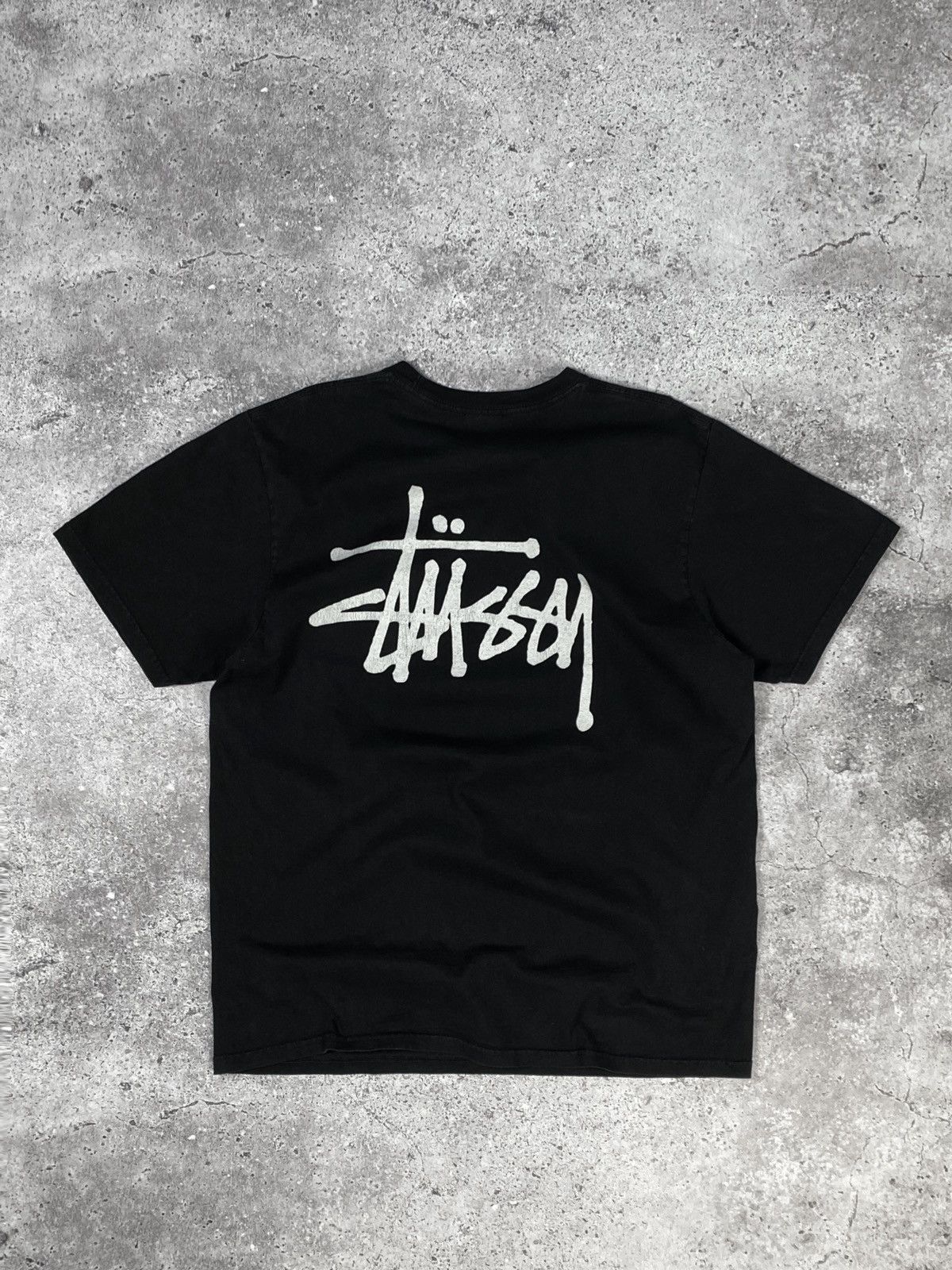 Stussy × Vintage VINTAGE Y2K STUSSY BIG LOGO T-SHIRT TEE Size US M / EU 48-50 / 2 - 1 Thumbnail
