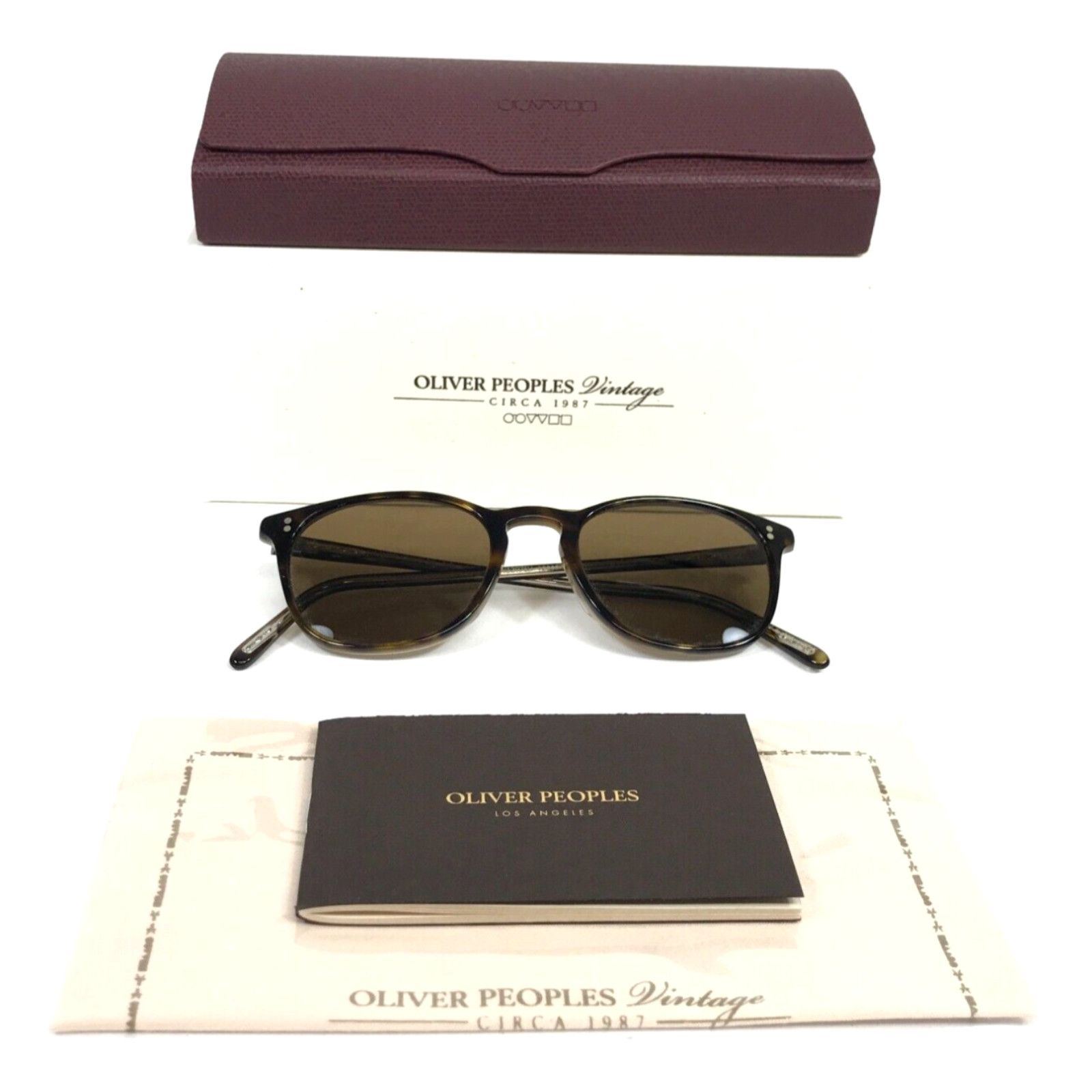 Oliver Peoples Oliver Peoples Sunglasses OV5397SU 166657 Finley Vintage Sun  Brown Lenses 49 mm | Grailed