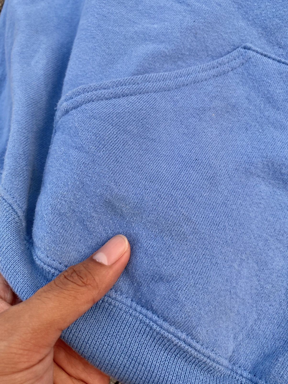 Vintage VTG Baby Blue Russell Athletic Hoodie Size US XXL / EU 58 / 5 - 14 Thumbnail