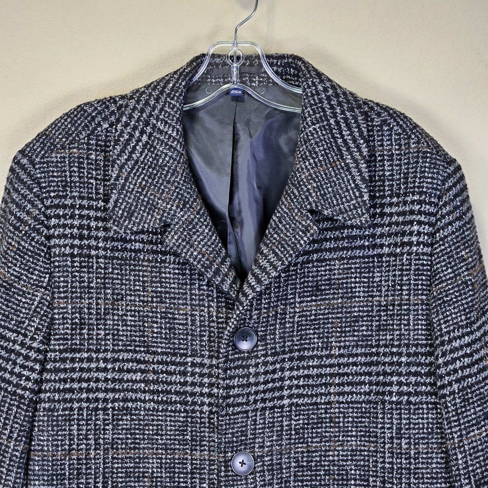 J.Crew J.Crew Thompson Tweed Overcoat Herringbone Plaid Wool Heavy Size US M / EU 48-50 / 2 - 3 Thumbnail