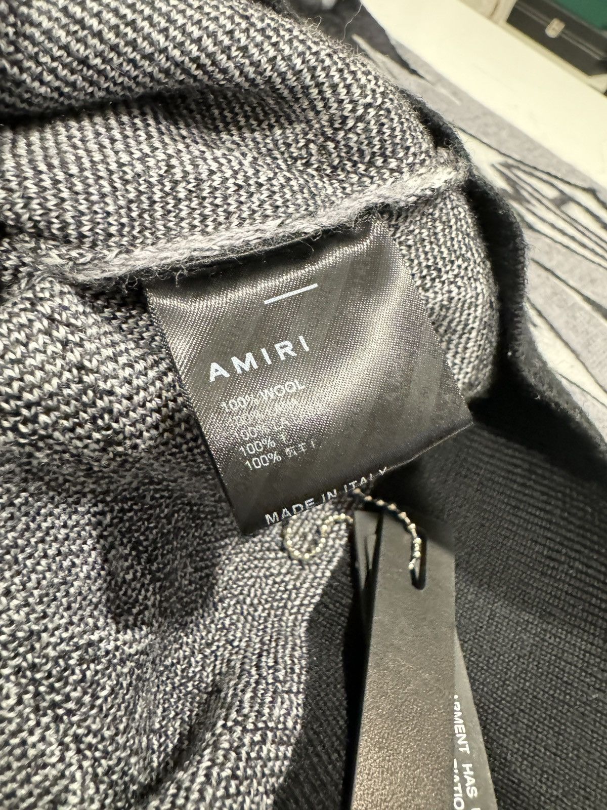 Amiri Amiri Argyle Wool Crewneck Sweater Size US L / EU 52-54 / 3 - 11 Thumbnail