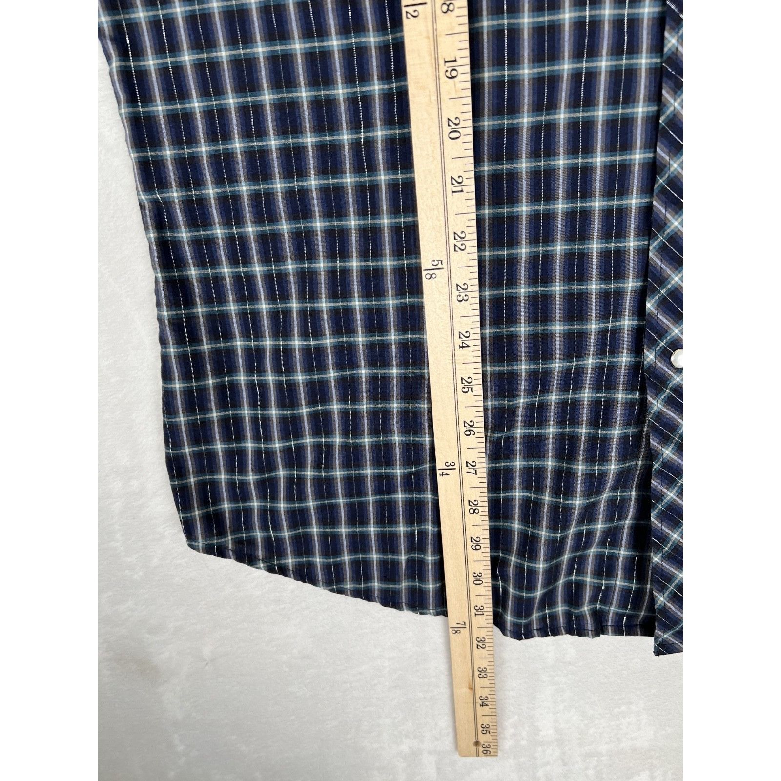 Roper Vintage Roper Western Short Sleeve Plaid Pearl Snap Shirt Si Size US L / EU 52-54 / 3 - 4 Thumbnail