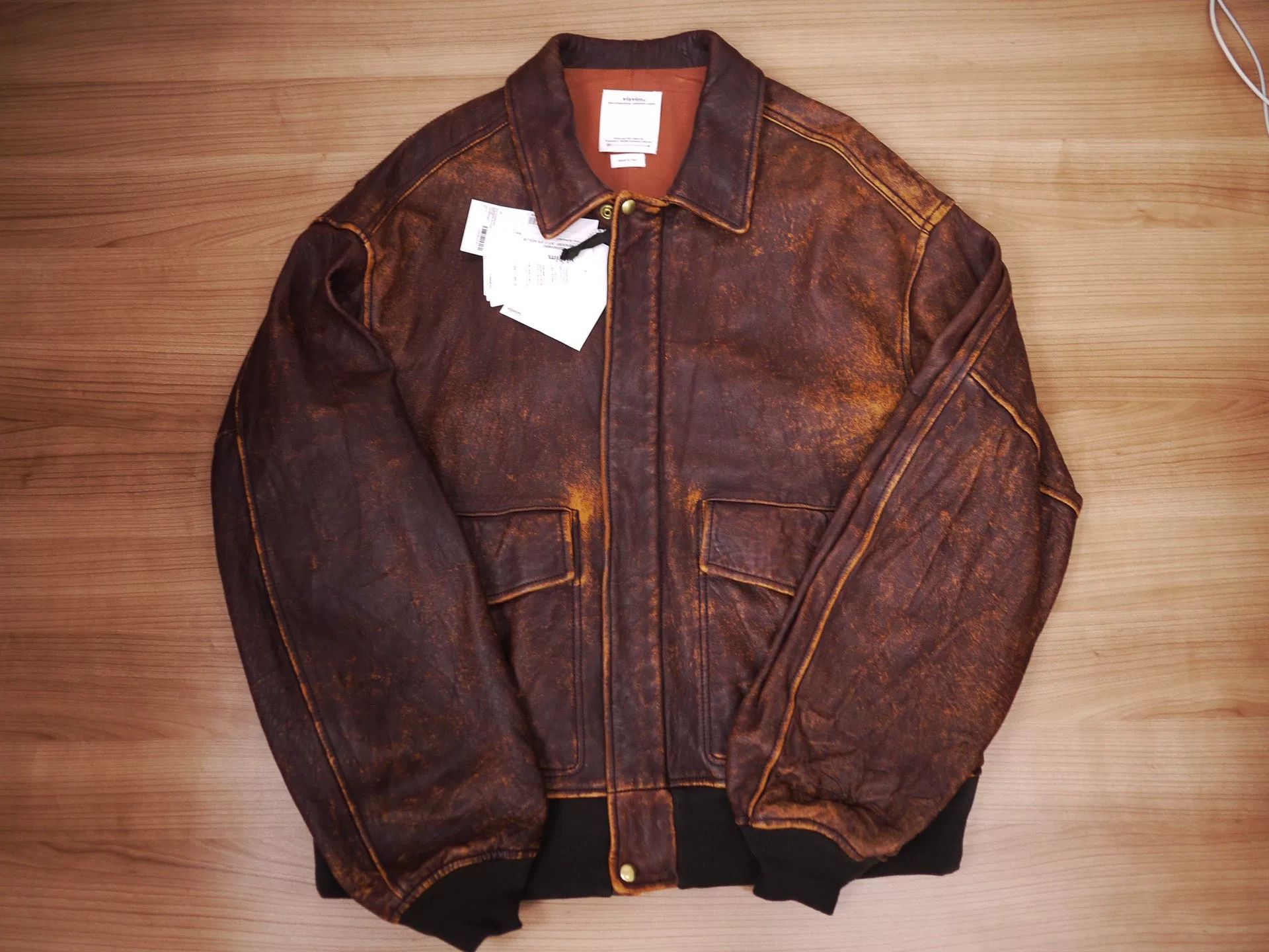 Visvim visvim elmenorf jacket burgundy leather Size US M / EU 48-50 / 2 - 1 Thumbnail