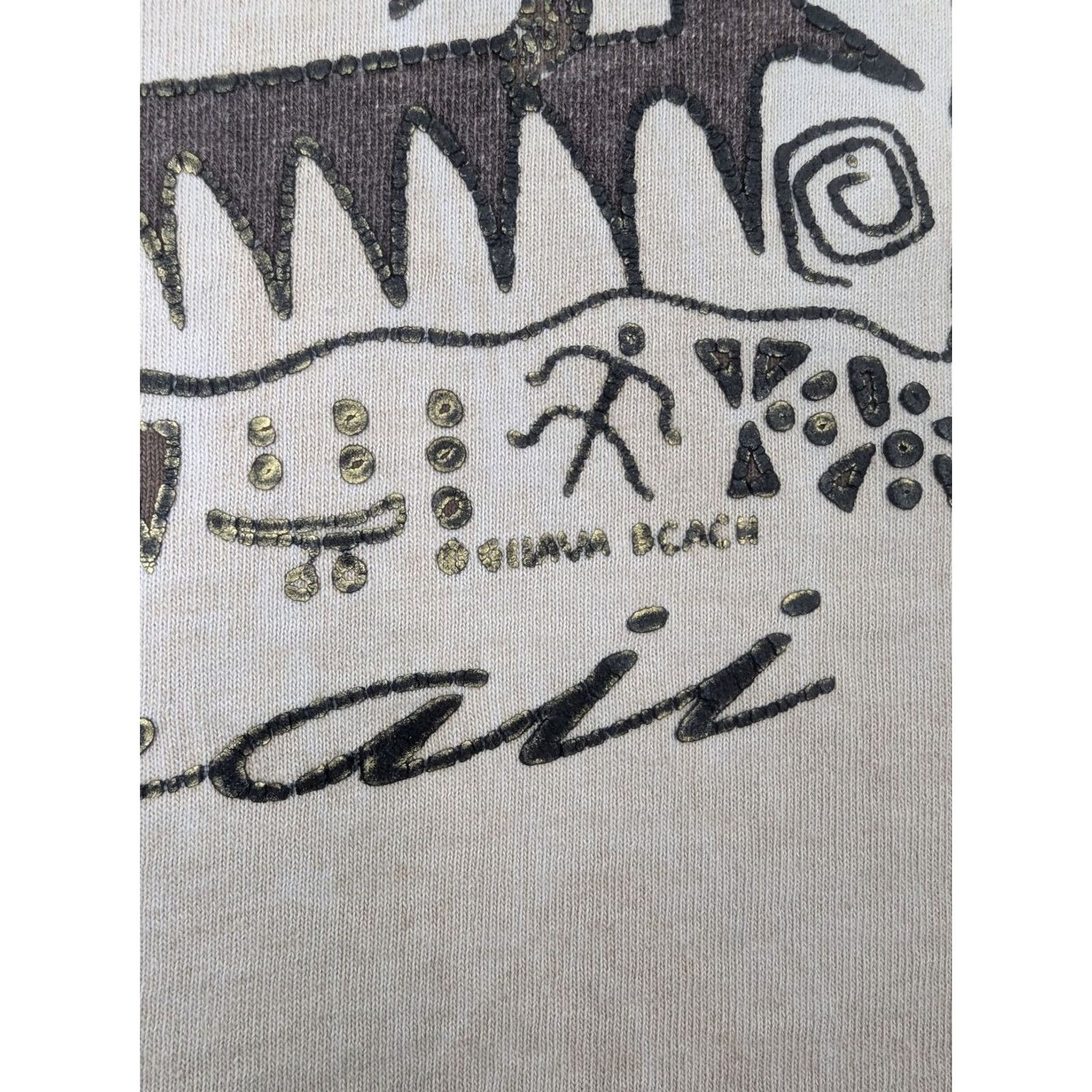 Vintage VINTAGE Guava Beach Maui Hawaii Sea Turtles Beige T-Shirt Size Large Cotton Size US L / EU 52-54 / 3 - 4 Thumbnail