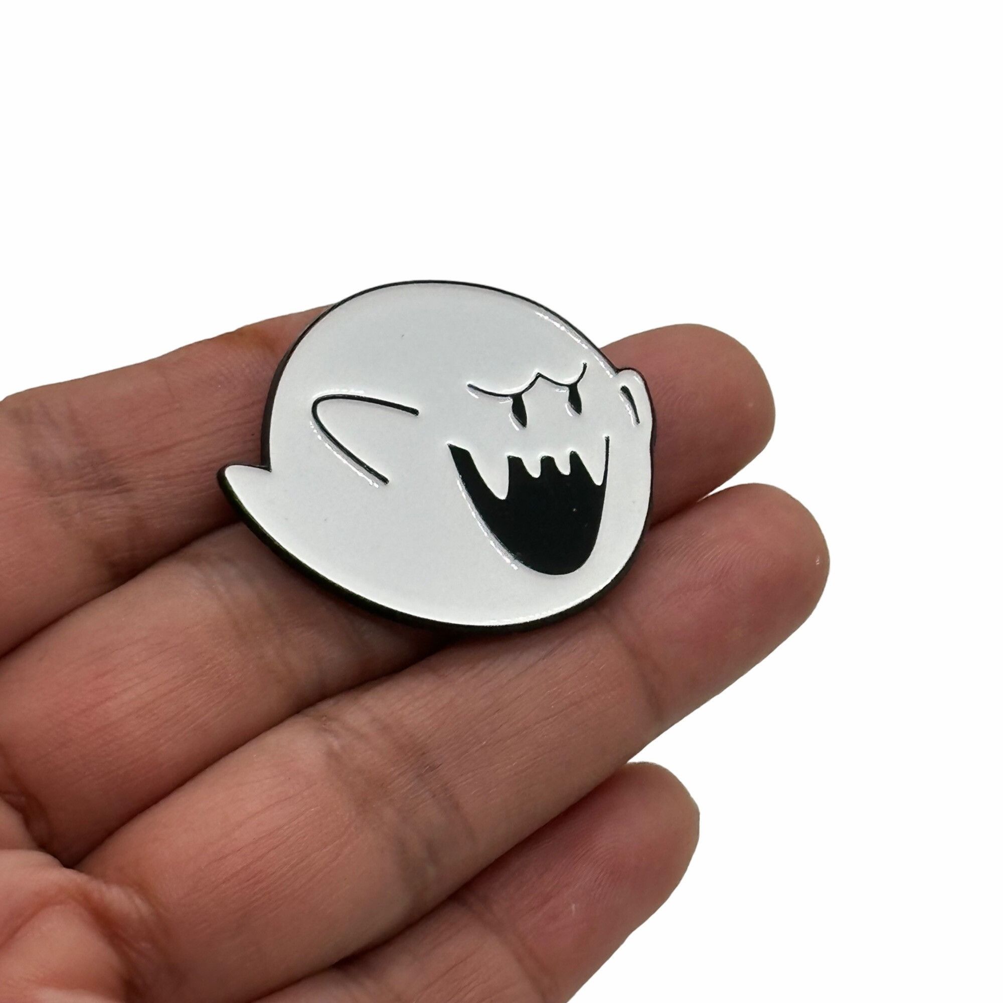 Other 🤩Pin Badge Super Mario Bros Boo White Ghost Elfin Enamel Br Size ONE SIZE - 2 Thumbnail