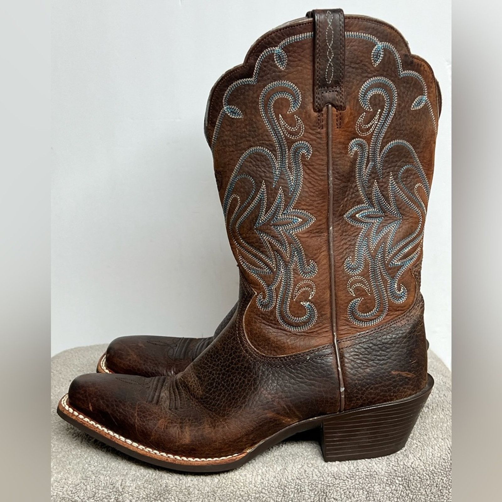 Ariat ARIAT Womens Legend Western Cowboy Boot Size 9.5B Brown NICE Size US 9.5 / IT 39.5 - 1 Thumbnail