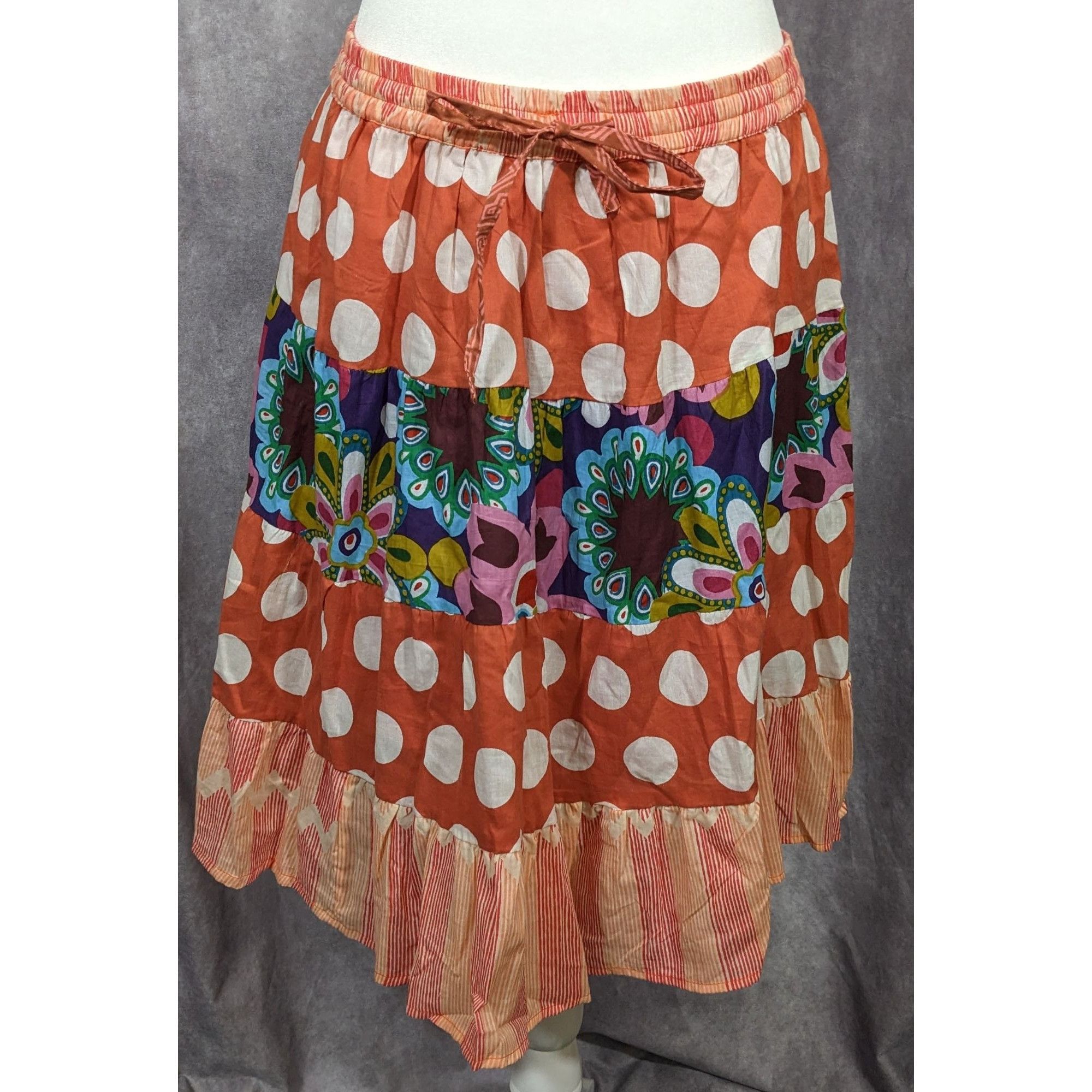 Other Bohemian Cottagecore Floral Skirt by Henna Size 29" - 6 Thumbnail