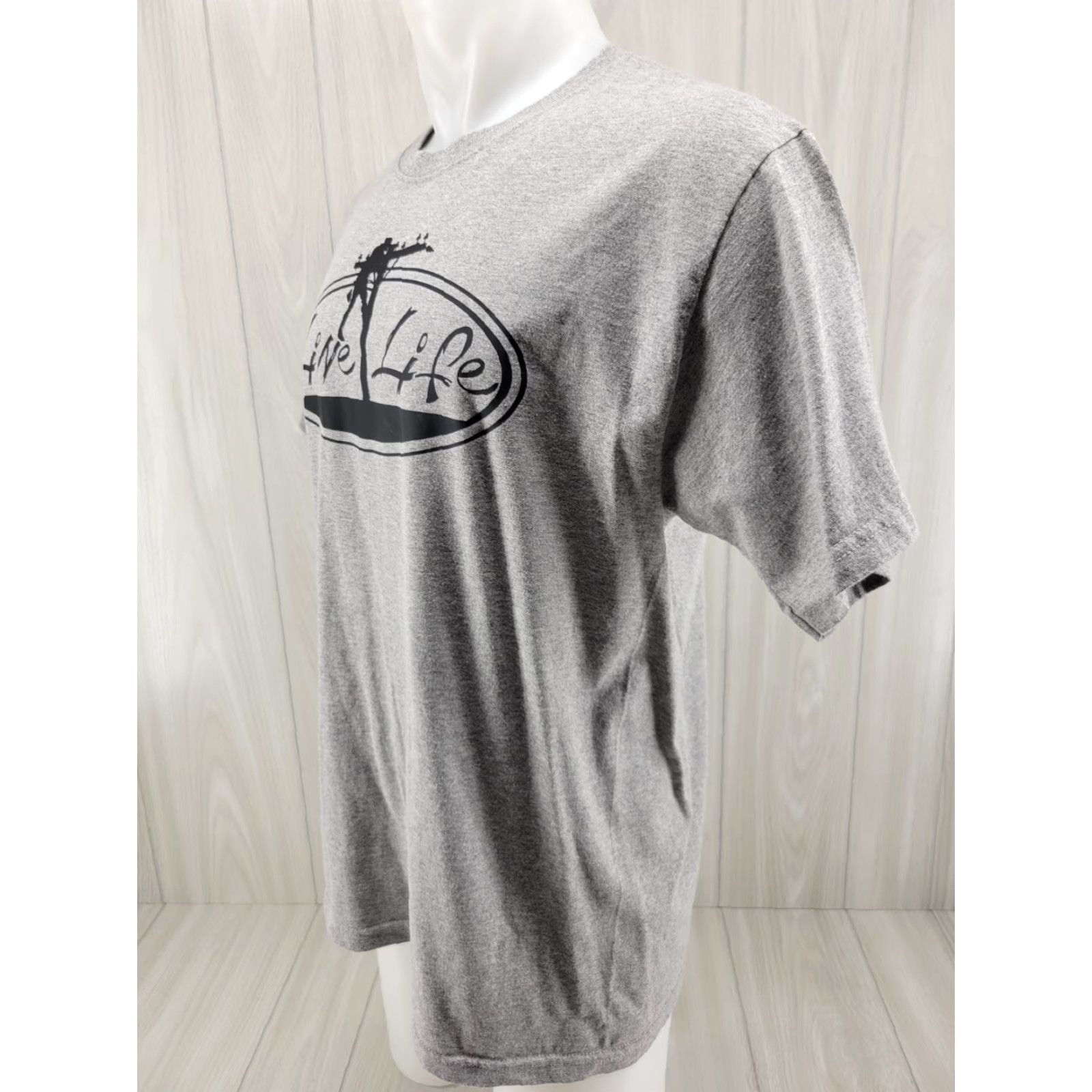 Jerzees JERZEES Line Life T Shirt Men’s Large Short Sleeve Gray Crew Neck Cotton Vintage No Size US L / EU 52-54 / 3 - 3 Thumbnail