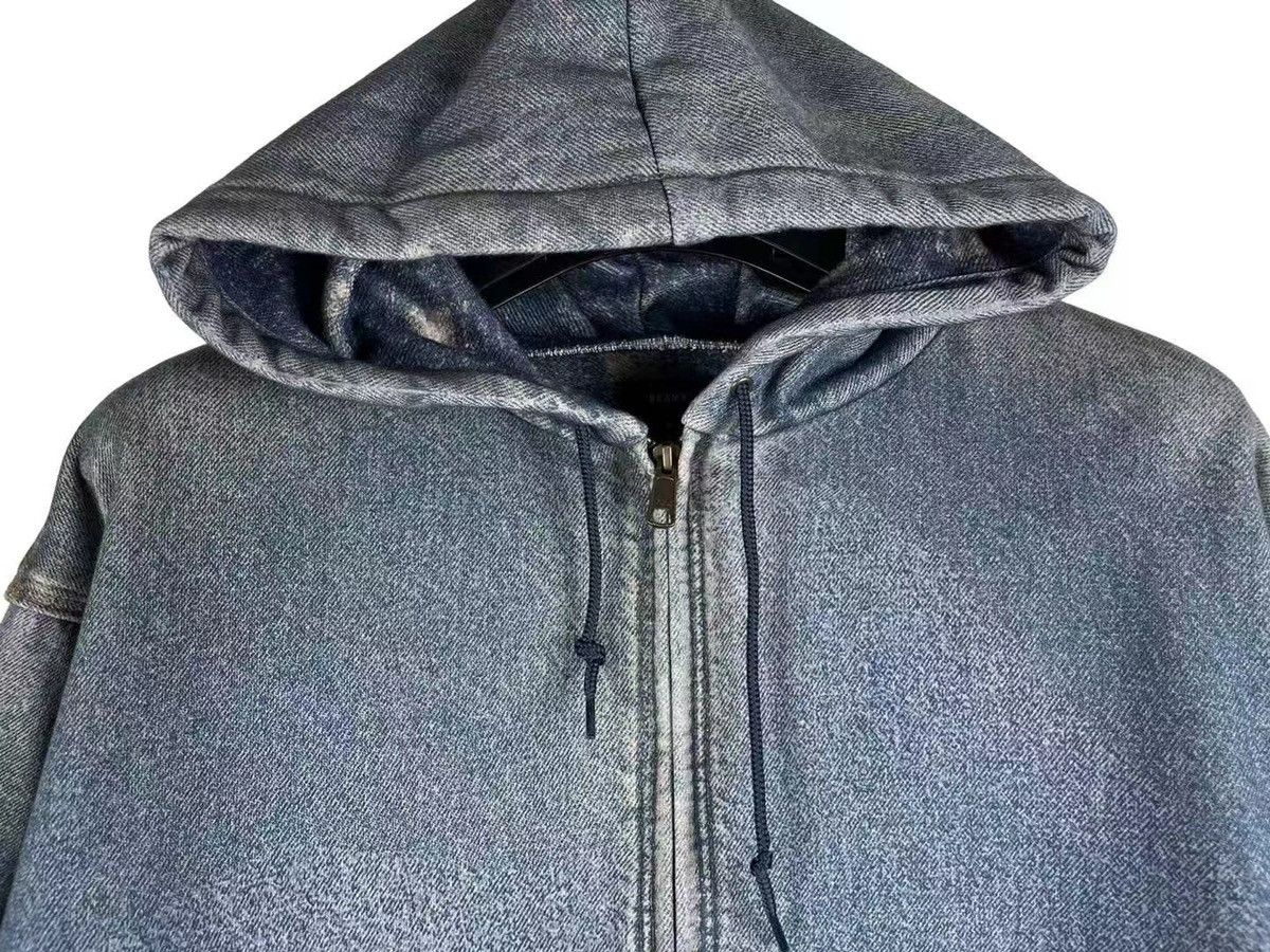 Beams Japan Beams Japan Original Knit Like Denim Hoodie Size US M / EU 48-50 / 2 - 3 Thumbnail