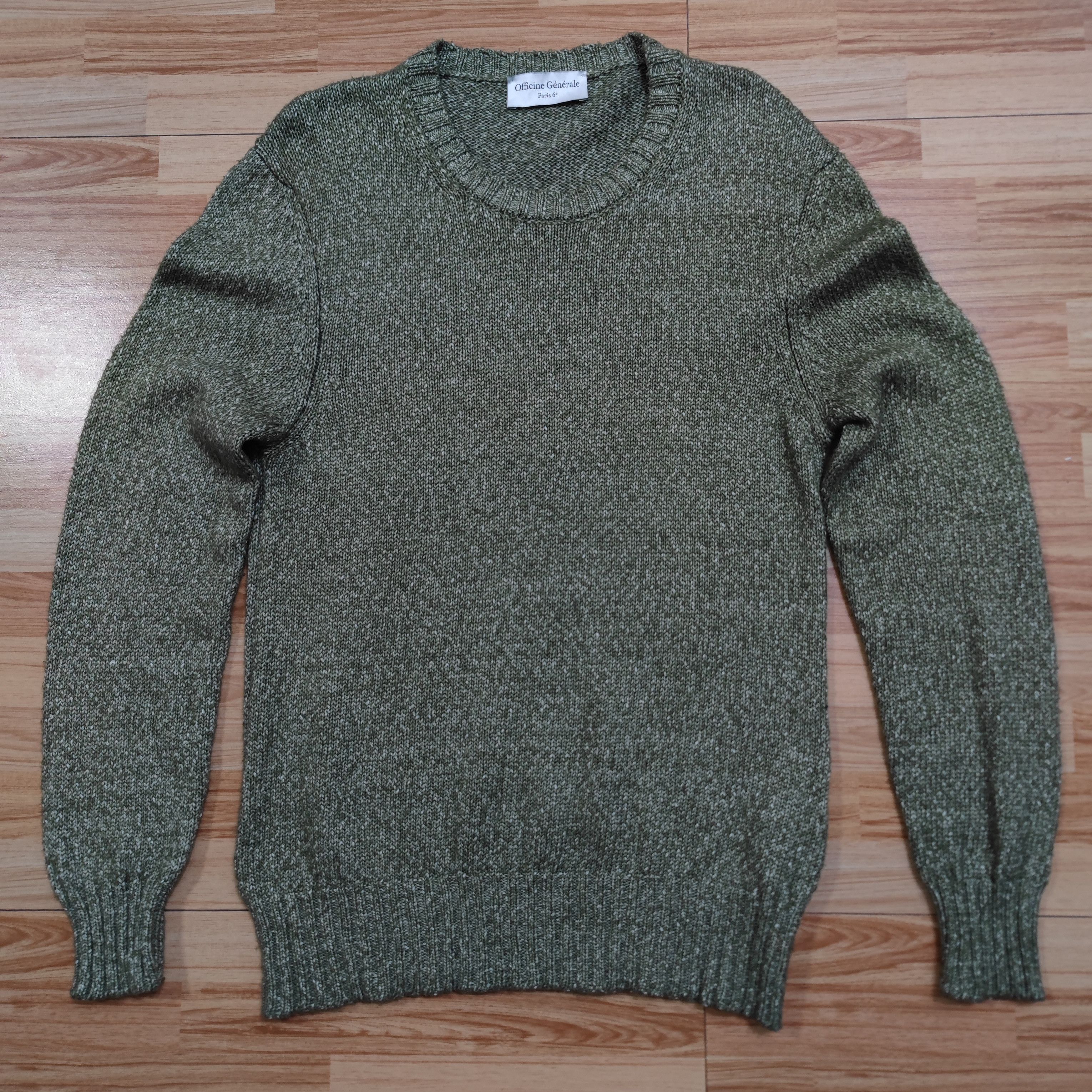Officine Generale MARCO S22MKNT305 Italian yarn Size US S / EU 44-46 / 1 - 1 Thumbnail