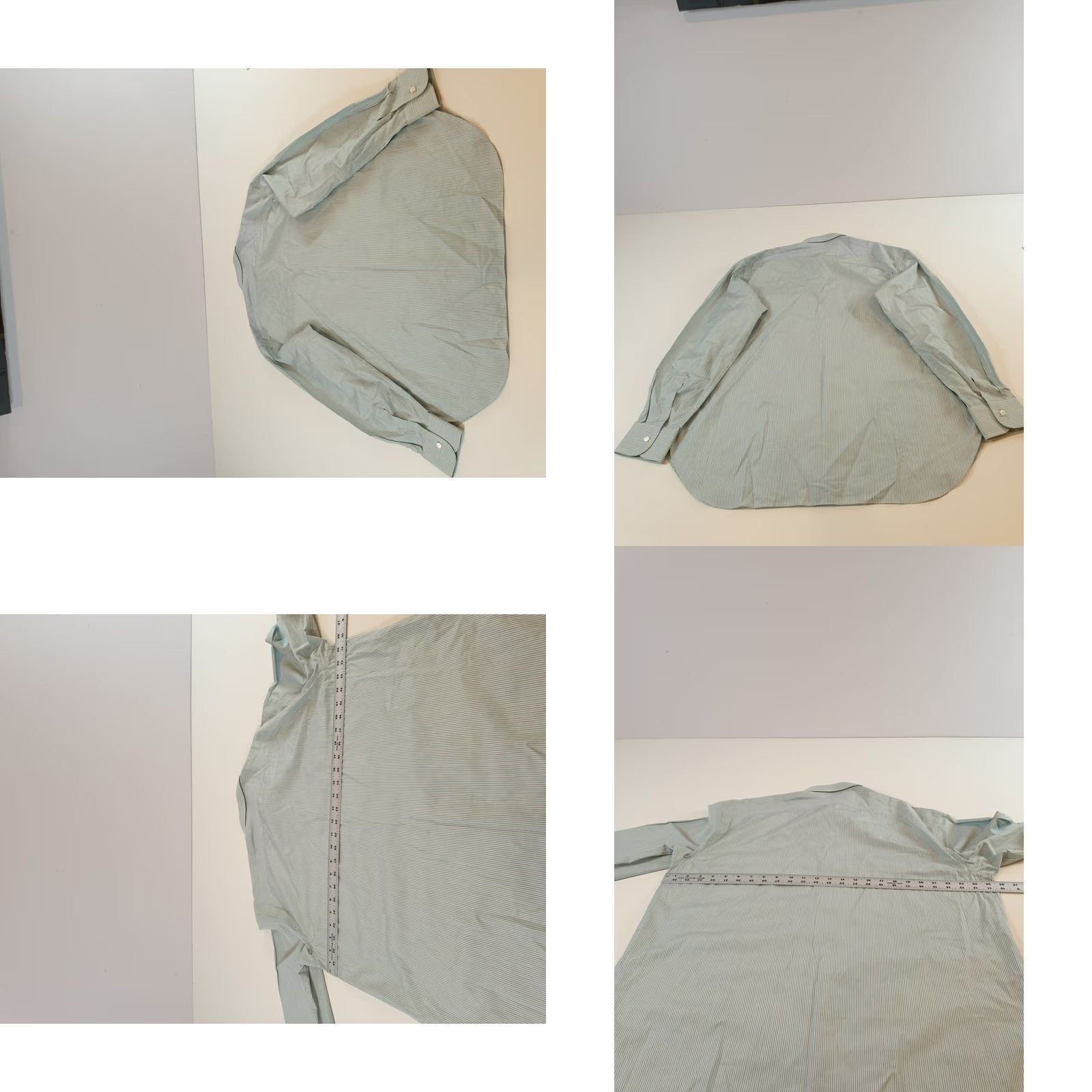 Brioni Brioni Shirt Mens 2XL Striped Button Up Dress Shirt Italy Made In Italy Blue Size 48R - 11 Thumbnail