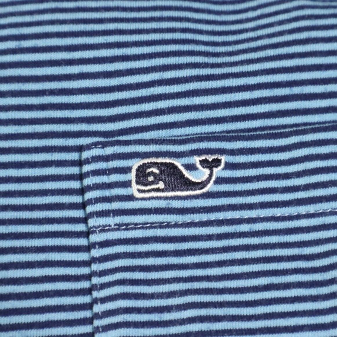 Vineyard Vines VINTAGE Vineyard Vines Edgartown Stretch Cotton Blend Striped Polo Shirt Blue Men's L Size US L / EU 52-54 / 3 - 6 Thumbnail