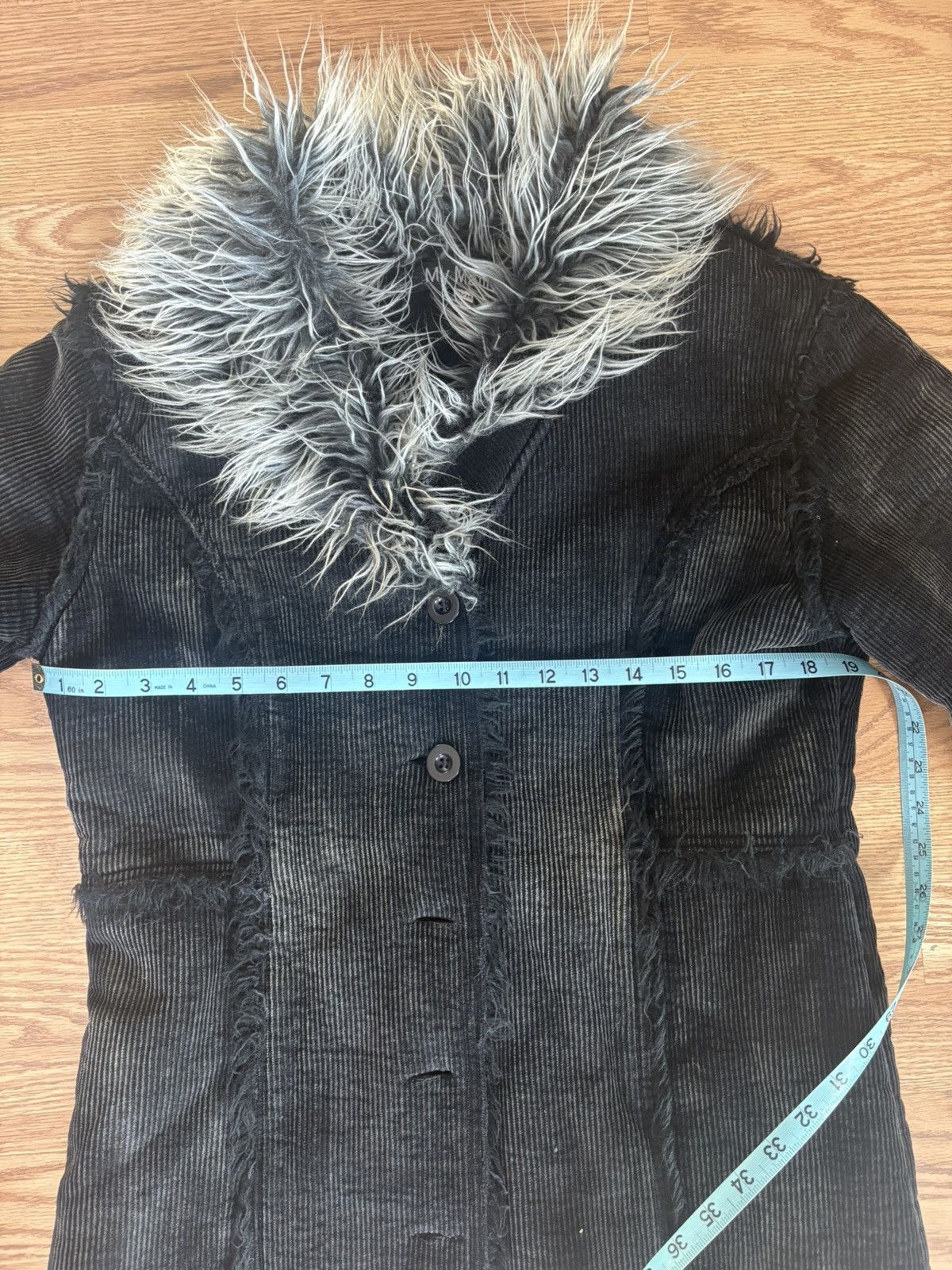 Other Hippie Boho Faux Fur Corduroy Jacket Size M / US 6-8 / IT 42-44 - 5 Thumbnail