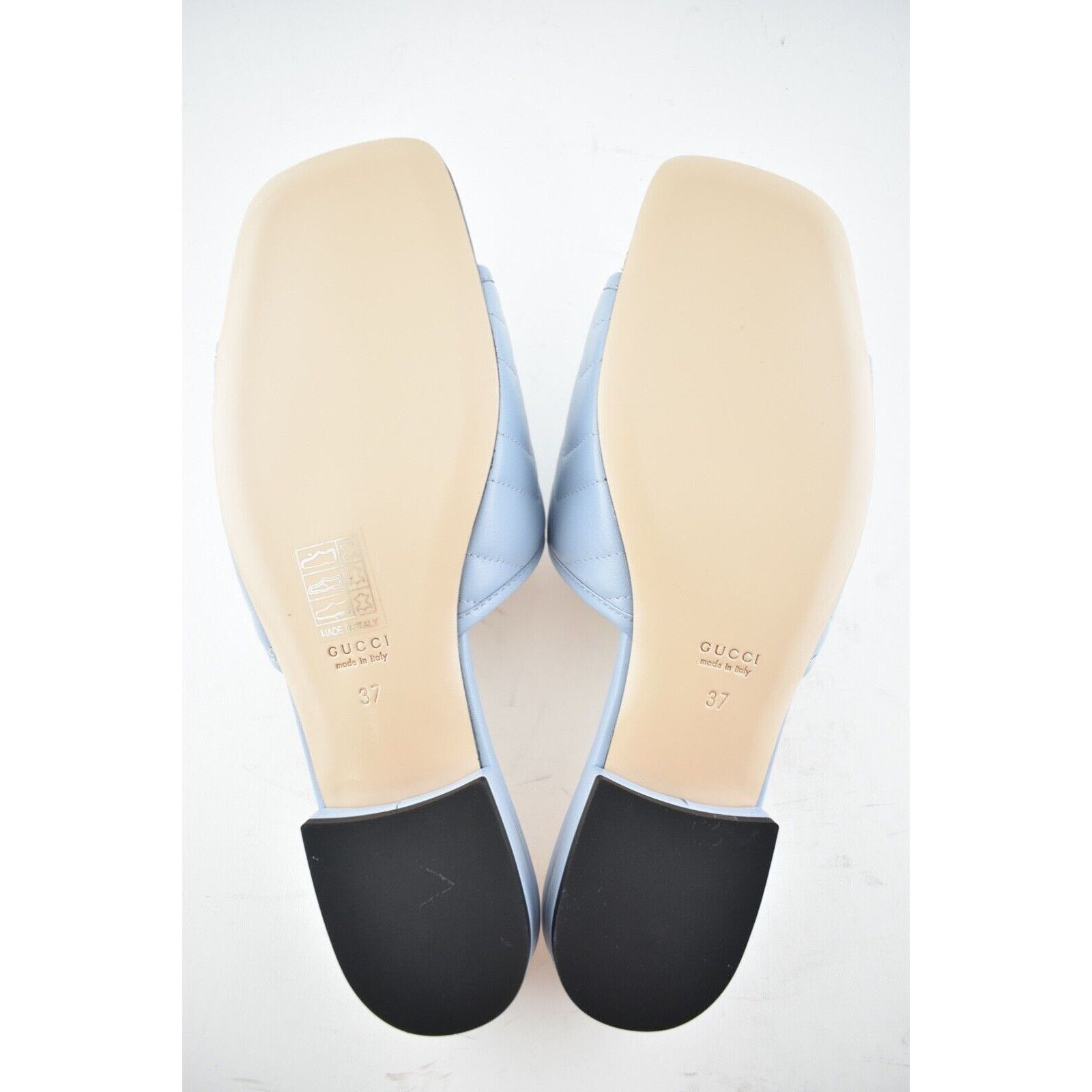 Gucci Gucci Marmont Blue Silver GG Interlocking Metal Logo Mule Size US 7 / IT 37 - 12 Thumbnail