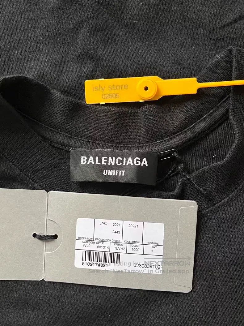 Balenciaga Balenciaga Tiger Head Jungle Pattern Letter Cartoon Printe Size US S / EU 44-46 / 1 - 5 Thumbnail