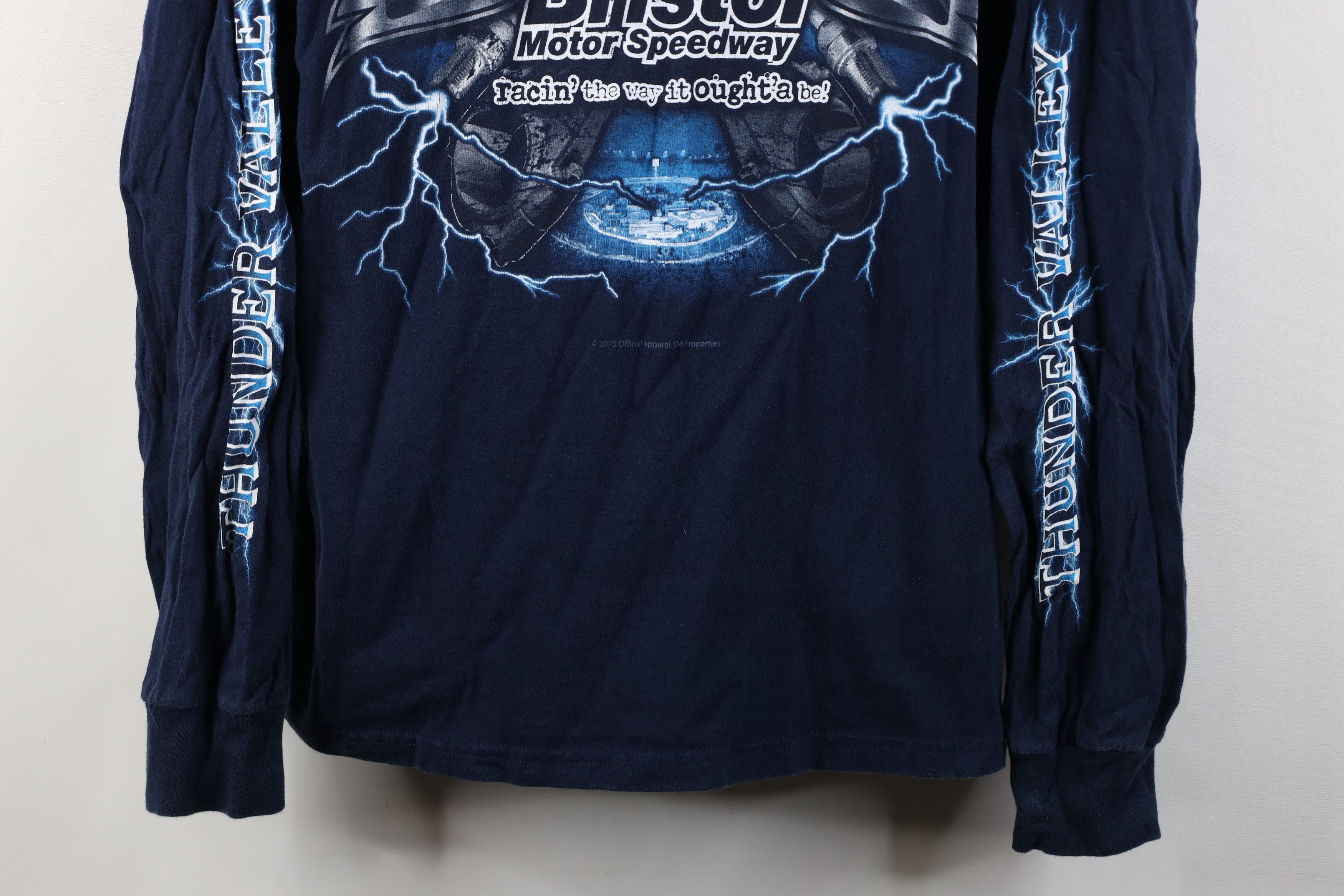Vintage Vintage Y2K Bristol Motor Speedway Thunder Lightning T-Shirt Size US XL / EU 56 / 4 - 3 Thumbnail