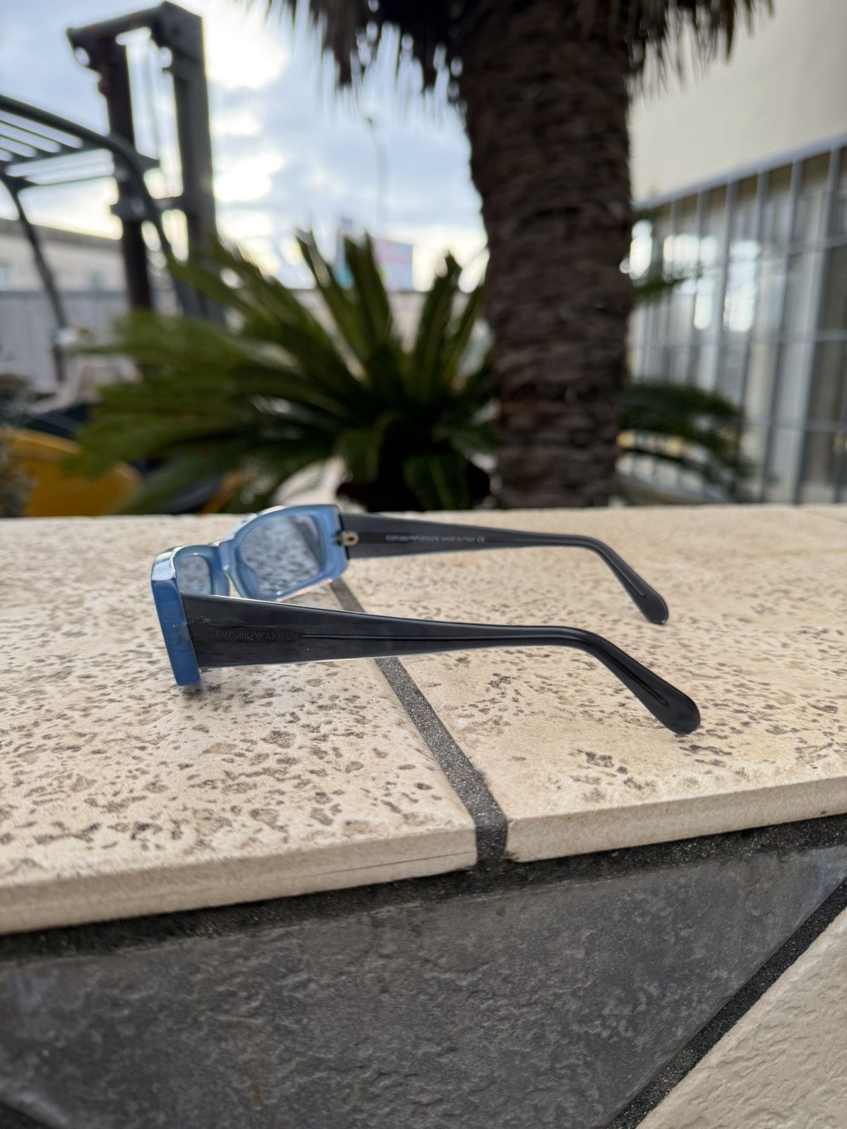Emporio Armani Emperio Armani Sunglasses Blue 637 S Size ONE SIZE - 3 Thumbnail