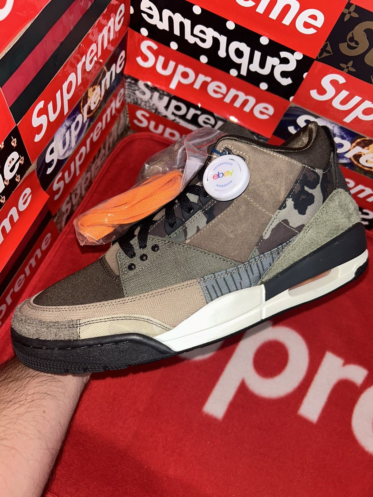 Jordan Brand Jordan 3 Retro Patchwork Camo D01830-200 size 12 Size US 12 / EU 45 - 6 Thumbnail