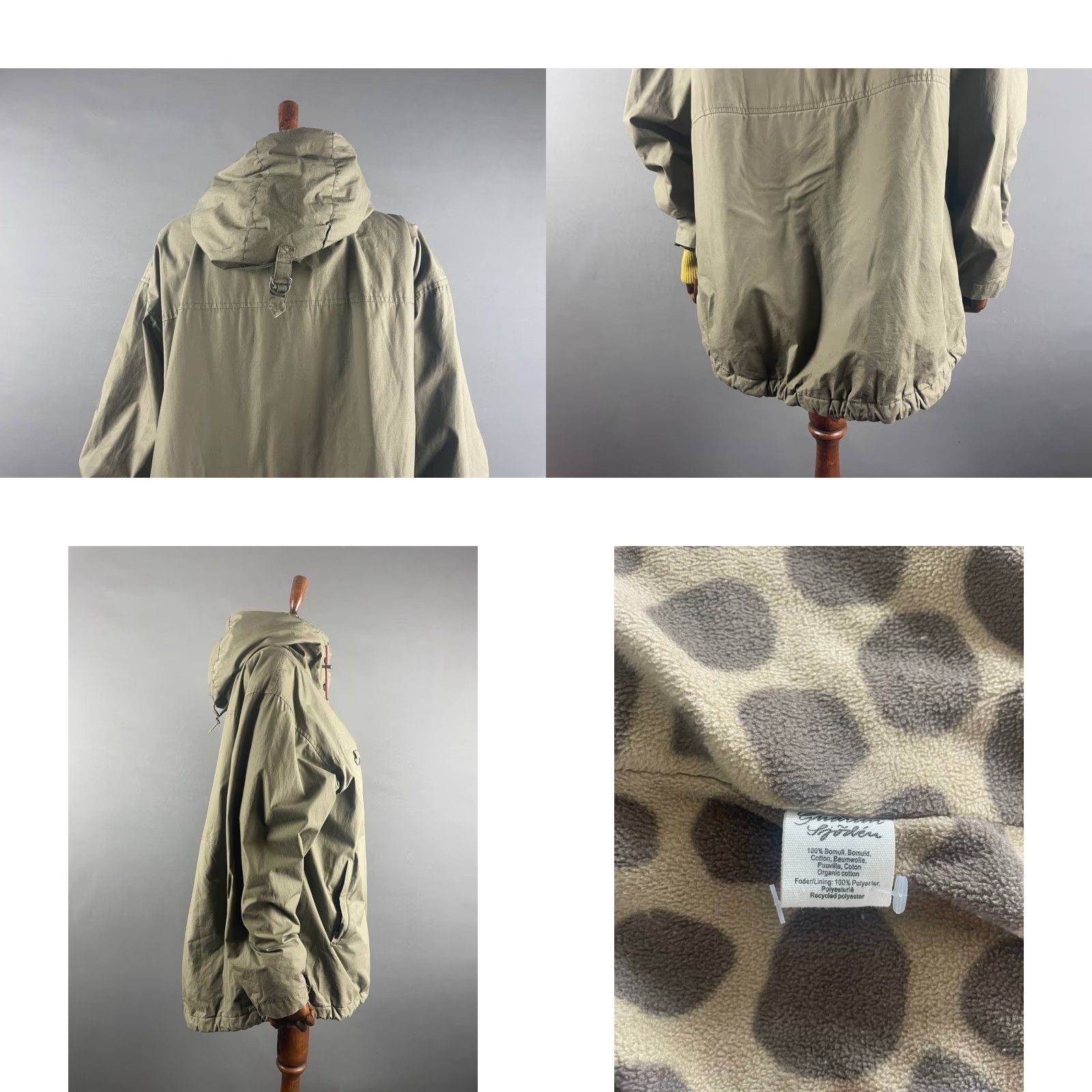 Olive Gudrun Sjoden Womens Hooded Jacket Olive Cotton Full Zip L Olive Hooded Jacket Womens Regular Size L - Gudrun Sjoden - Jacket Size L / US 10 / IT 46 - 8 Thumbnail