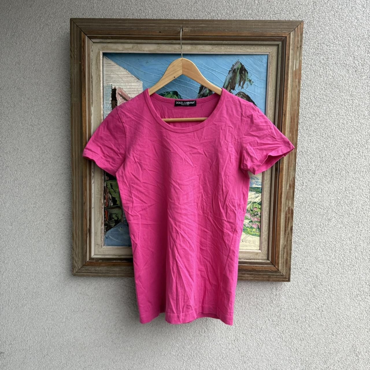 Dolce & Gabbana Dolce Gabbana Womans Blank T shirt Pink Size M / US 6-8 / IT 42-44 - 1 Thumbnail