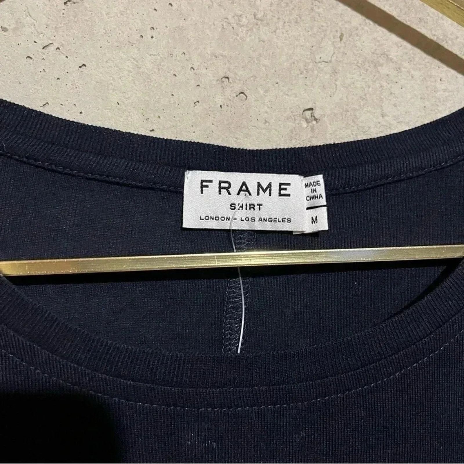 Frame Frame NWT Navy Blue Short Sleeve Oversized T-Shirt Size M Size M / US 6-8 / IT 42-44 - 3 Thumbnail
