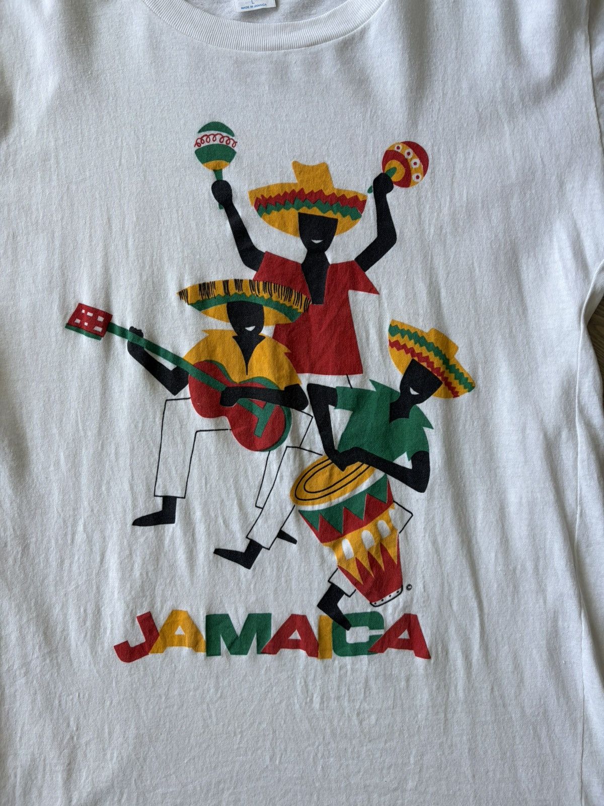 Other VINTAGE PAPER THIN SINGLE STITCH JAMAICA TEE Size US L / EU 52-54 / 3 - 2 Thumbnail
