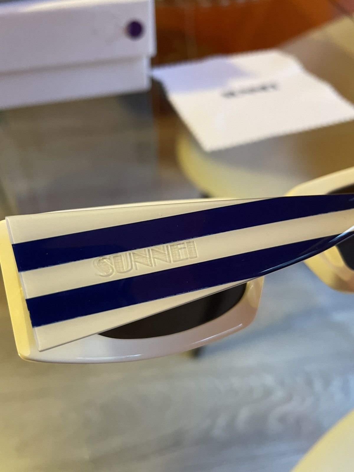 Sunnei Prototype Stripe sunglasses sunnei Size ONE SIZE - 5 Thumbnail