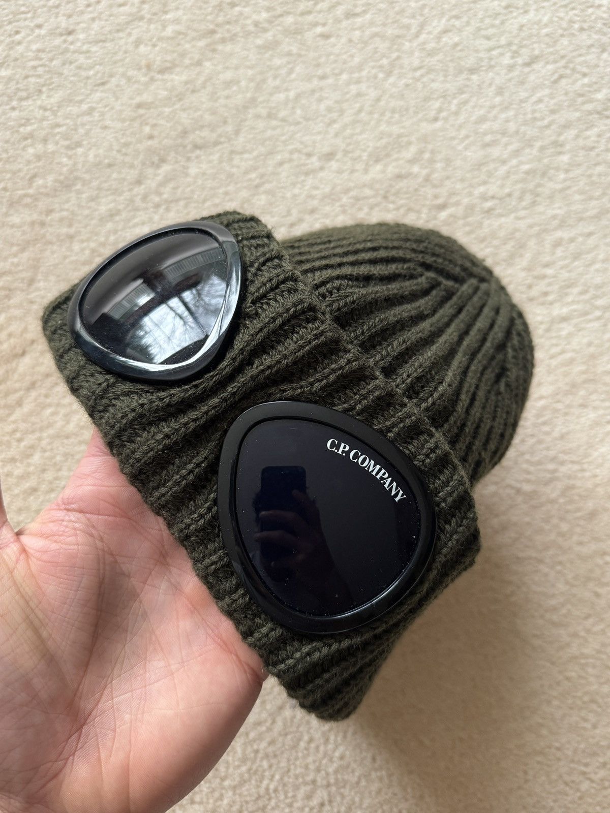 C.P. Company C.P. Company Goggles Ribbed Beanie Size ONE SIZE - 1 Thumbnail