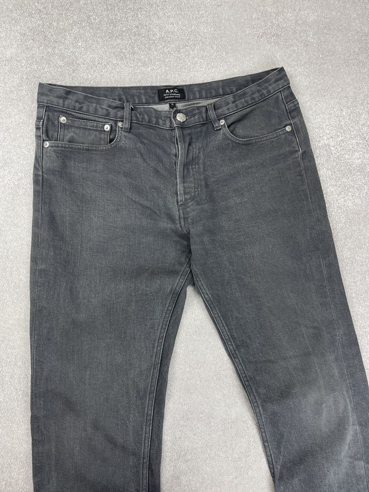 A.P.C. A.P.C. Petit Standart Selvedge Grey Denim Jeans Size 31 Size US 31 - 3 Thumbnail