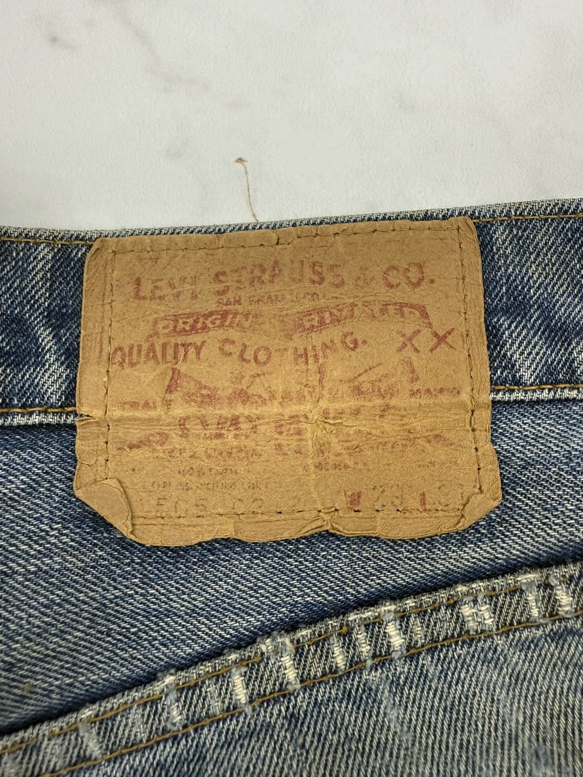 Levi's Vintage 1970s Levi’s Strauss 505 0217 Small “e” Non Selvedge Size US 29 - 19 Thumbnail