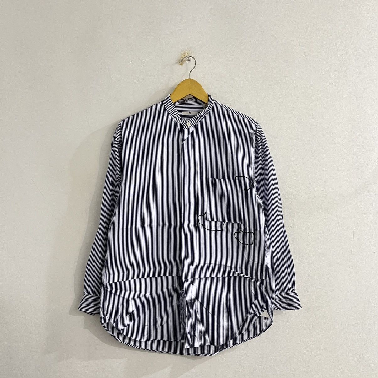Jil Sander × Uniqlo Jil Sander X Uniqlo Blue Striped Button Up Shirt Size US S / EU 44-46 / 1 - 1 Thumbnail