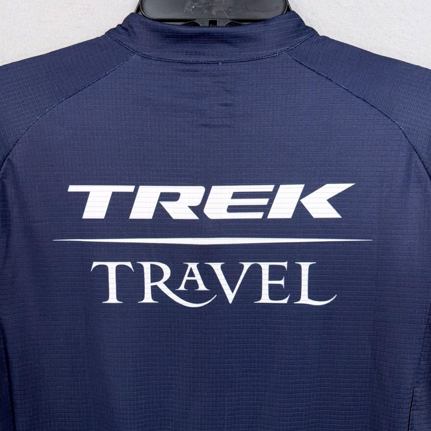 Vintage Bontrager Jersey Womens M Navy Blue Trek Travel Full Zip Cycling Top Bike Size M / US 6-8 / IT 42-44 - 6 Thumbnail