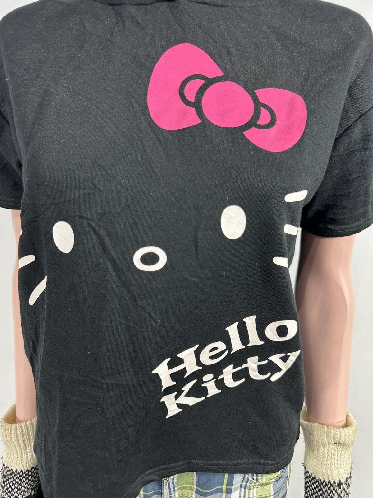 Other Hello Kitty Cartoon Horn Devil Short Sleeve Hoodie Size M / US 6-8 / IT 42-44 - 4 Thumbnail