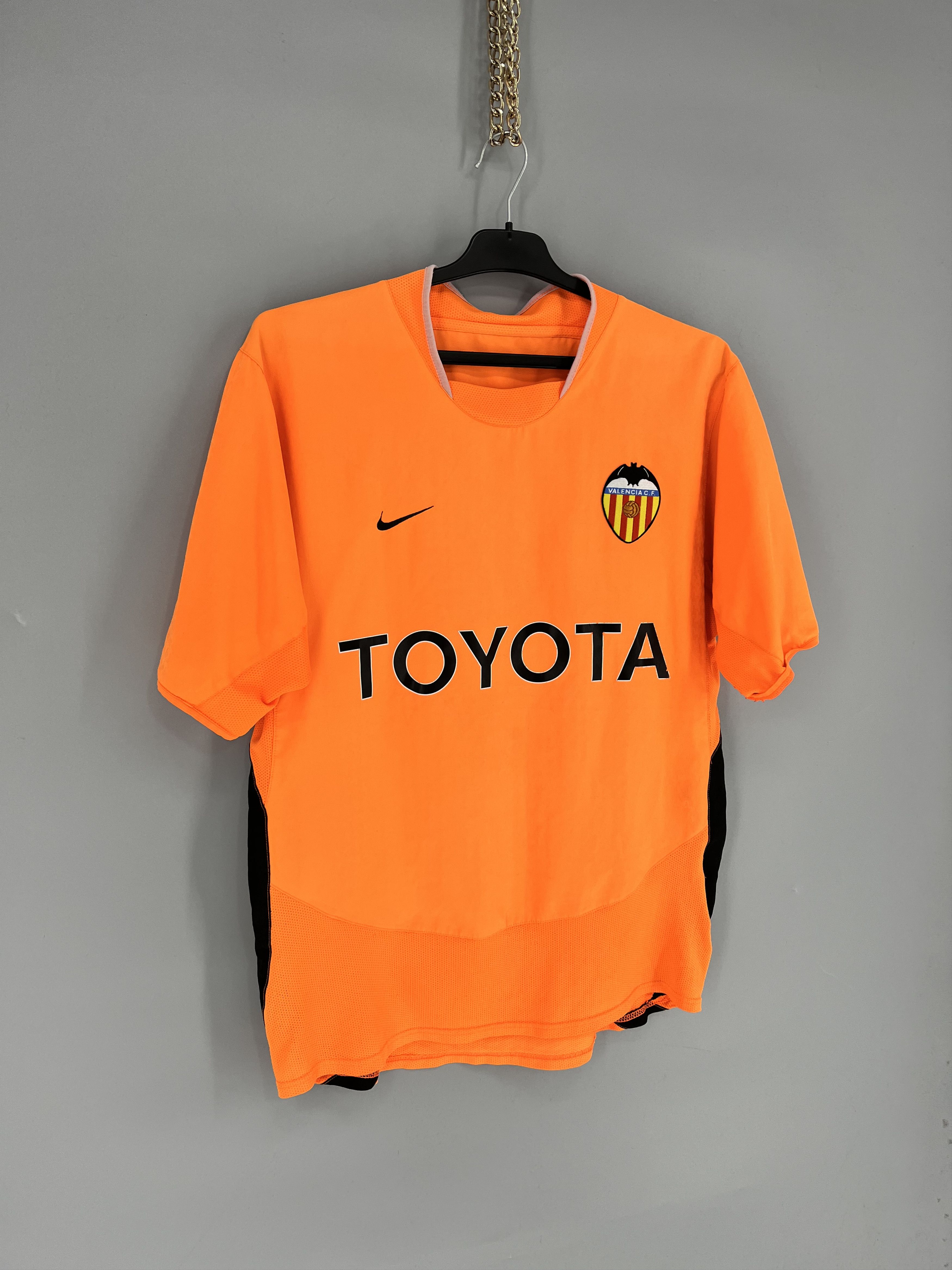 Vintage VALENCIA 2003-2004 AWAY FOOTBALL SHIRT JERSEY Size US L / EU 52-54 / 3 - 2 Thumbnail