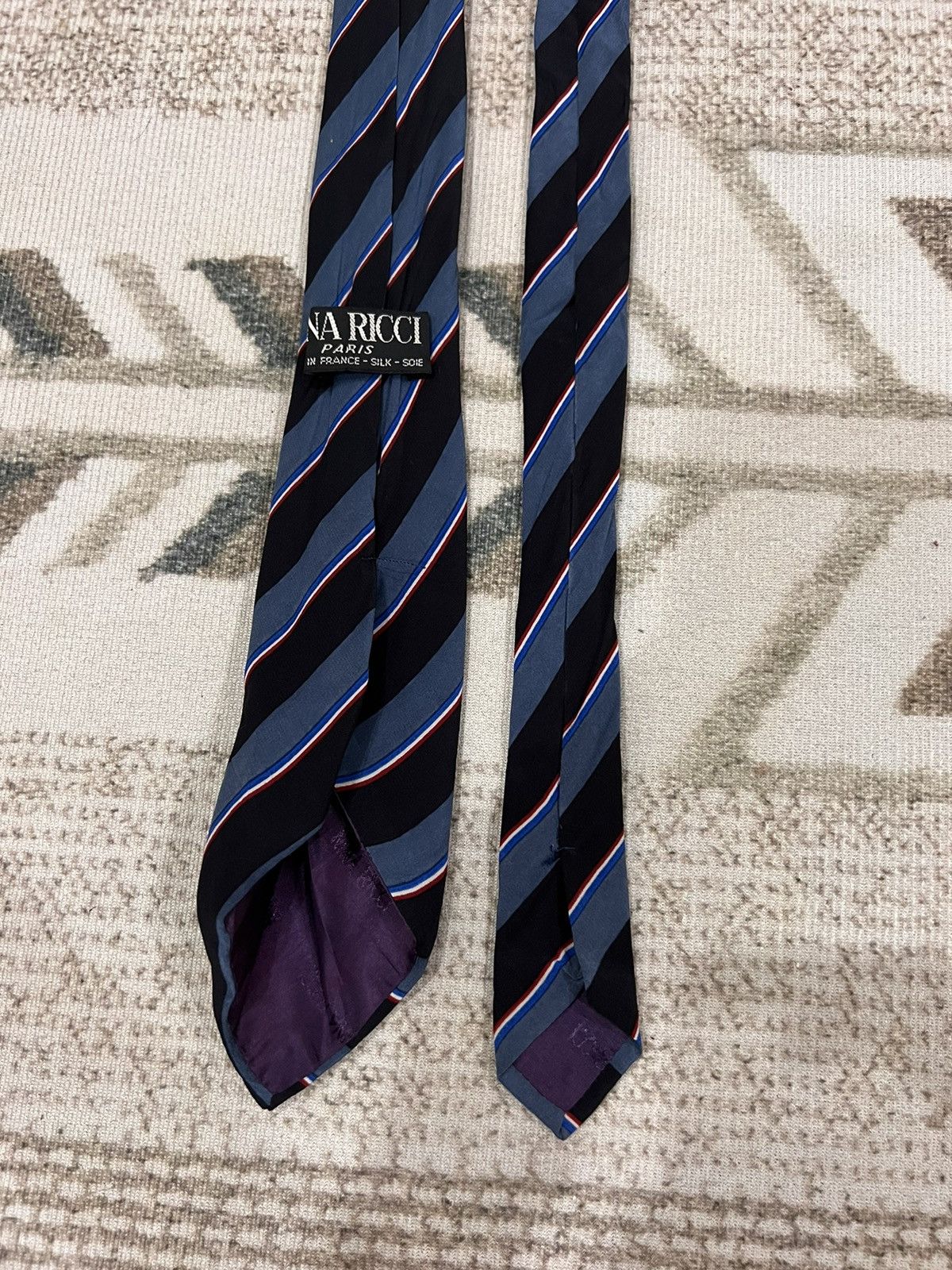 Vintage Nina Ricci Silk Tie Size ONE SIZE - 4 Thumbnail