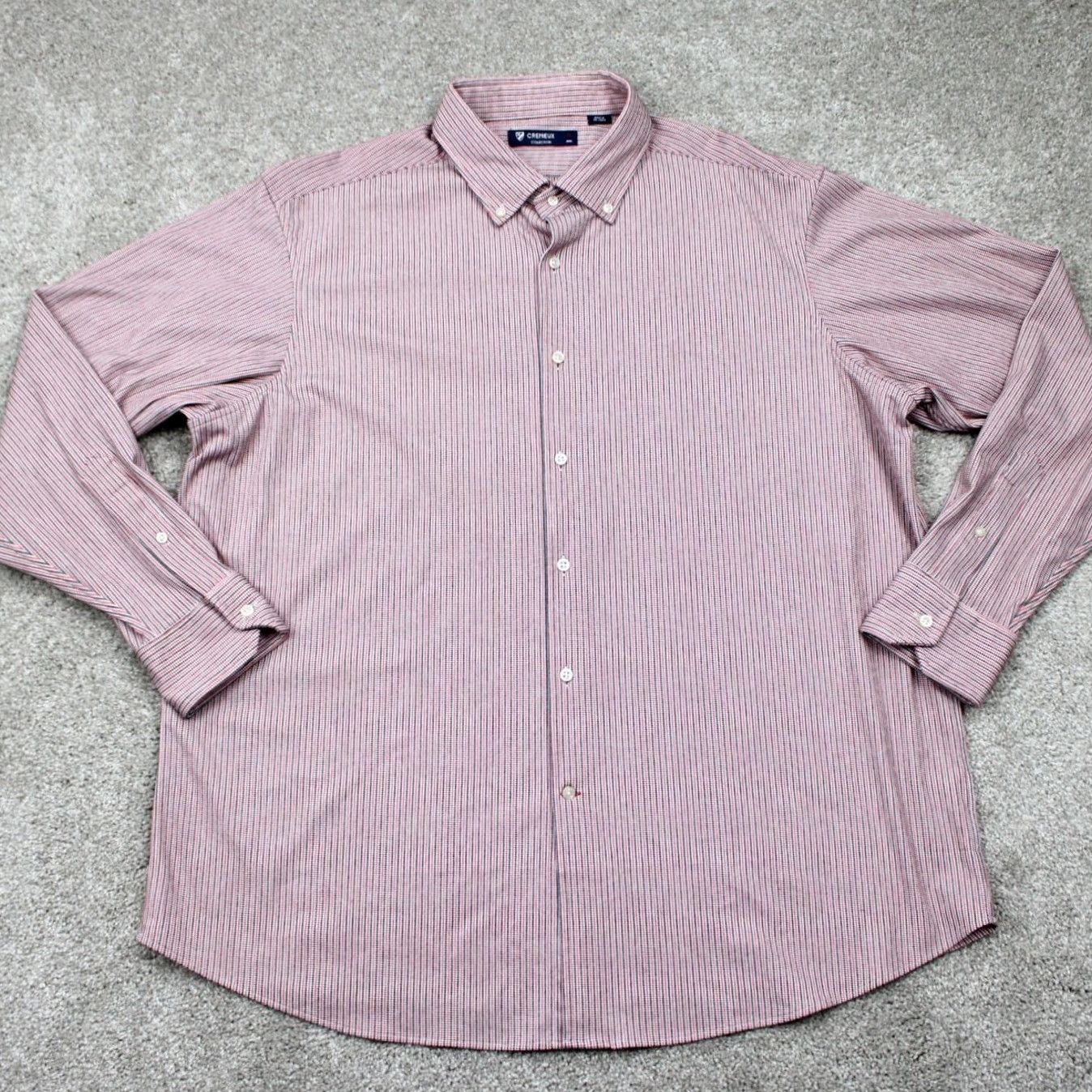 Cremieux Cremieux Shirt Men XL Red Checkered Cotton/Polyester Long Sleeve Button-Down Regular Fit Size US XL / EU 56 / 4 - 2 Thumbnail