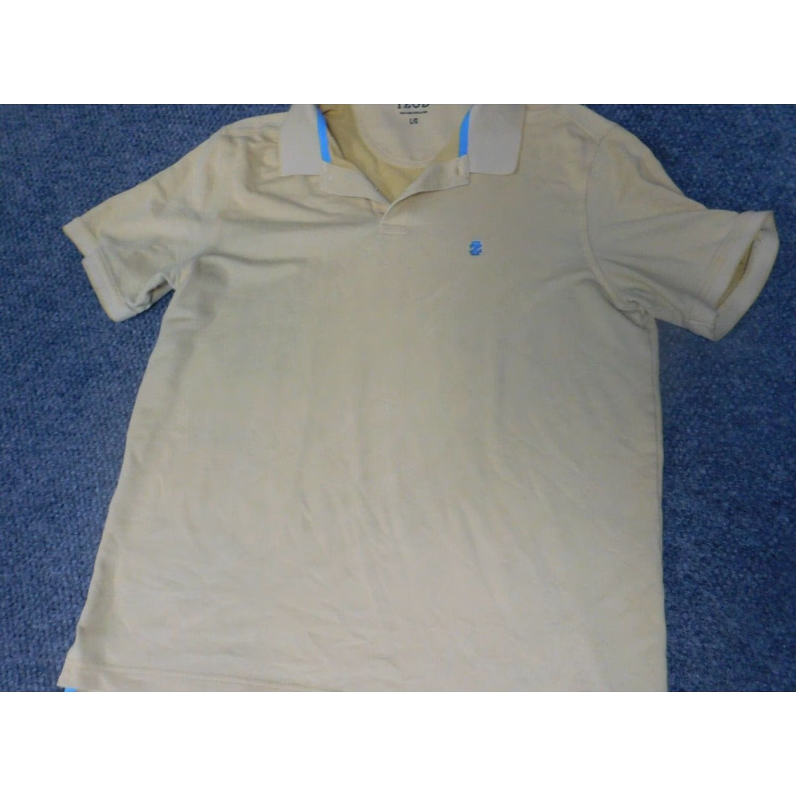 Izod IZOD Mens Polo Shirt Large Yellow Striped Short Sleeve Collar Knit Cotton Regular Golf Classic Vintage: No (adjusted to fit allowed characters) Size US L / EU 52-54 / 3 - 2 Thumbnail