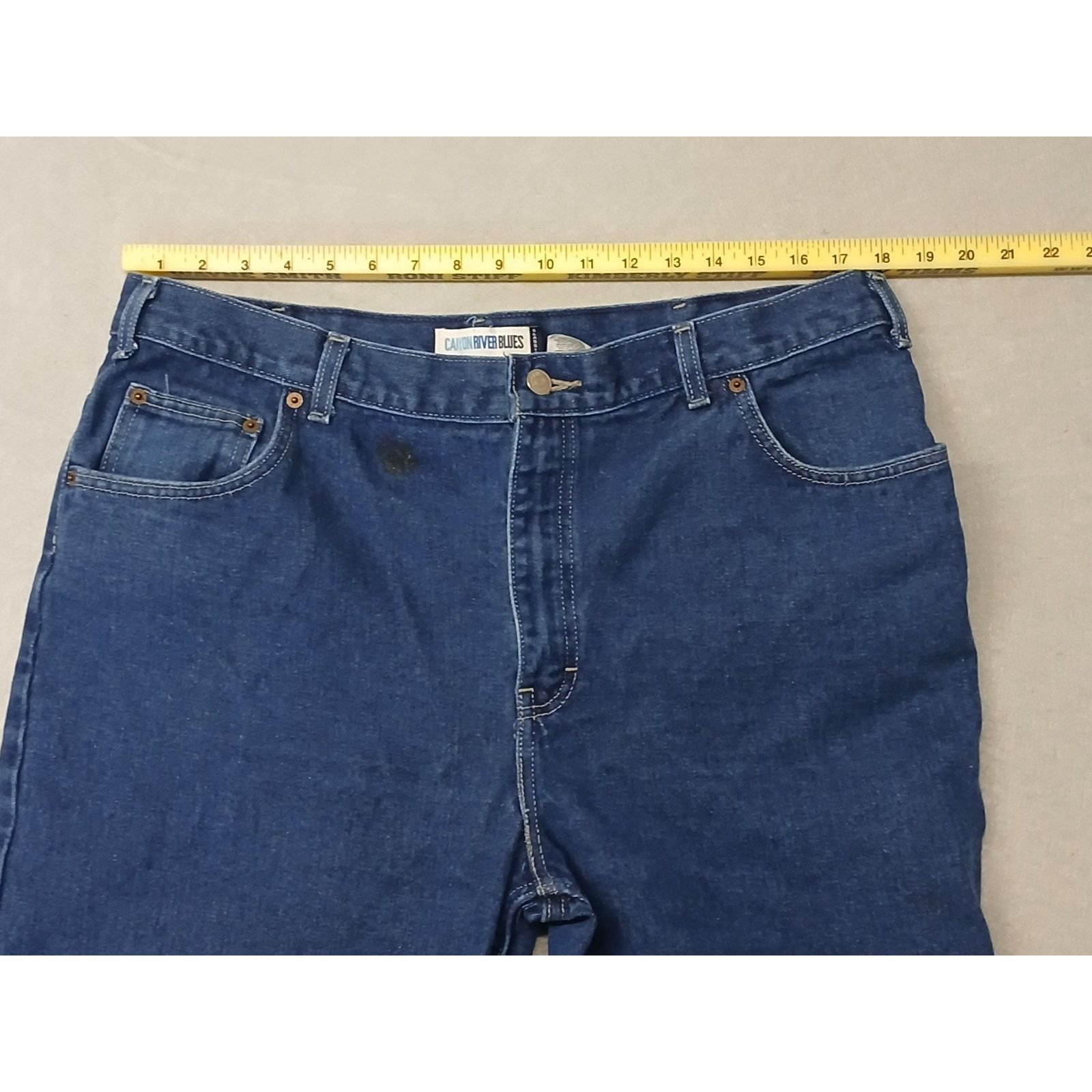 Other Canton River Blues (40x30) Relaxed Straight Blue Denim Jeans Size US 40 / EU 56 - 5 Thumbnail