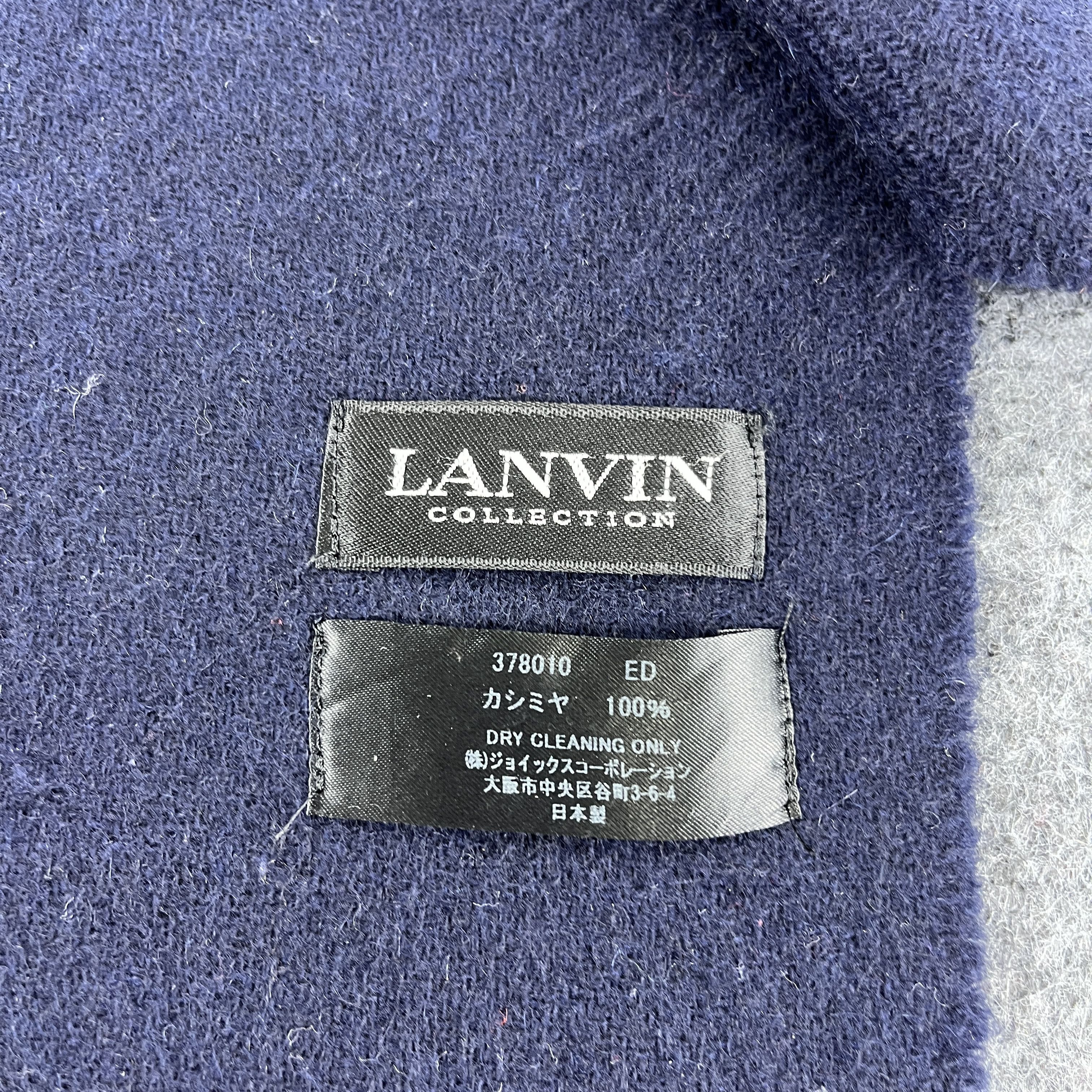 Lanvin × Vintage Vintage Lanvin Scarf / Muffler / Neckwear T1467 Size ONE SIZE - 5 Thumbnail