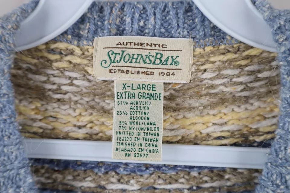 Vintage Vintage 90s Streetwear Fair Isle Knit Cardigan Sweater Vest Size XL / US 12-14 / IT 48-50 - 4 Thumbnail