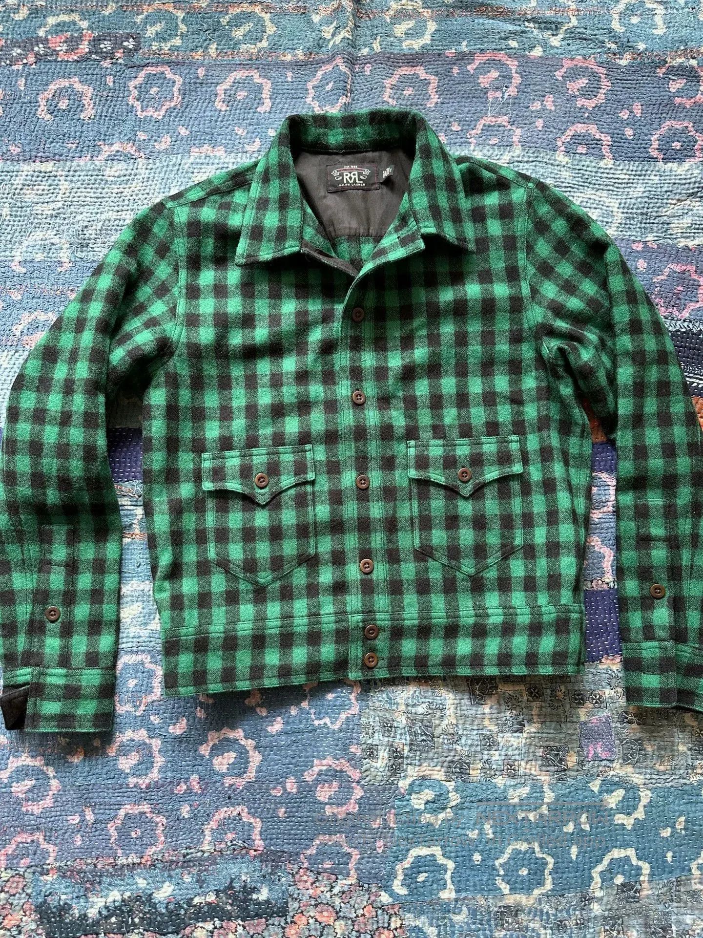 RRL Ralph Lauren RRL Wool Check Jacket. Size US S / EU 44-46 / 1 - 1 Thumbnail