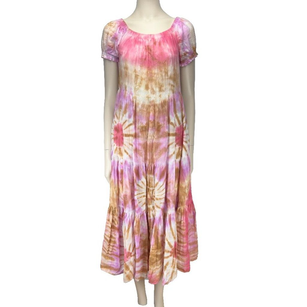 Young Fabulous & Broke YOUNG FABULOUS & BROKE Maxi Bohemian Puffed sleeves Pink XS Size XS / US 0-2 / IT 36-38 - 3 Thumbnail