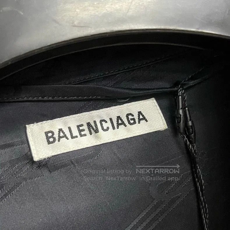 Balenciaga Balenciaga Black Logo Shirt Dress. Size US 40 / EU 56 - 3 Thumbnail