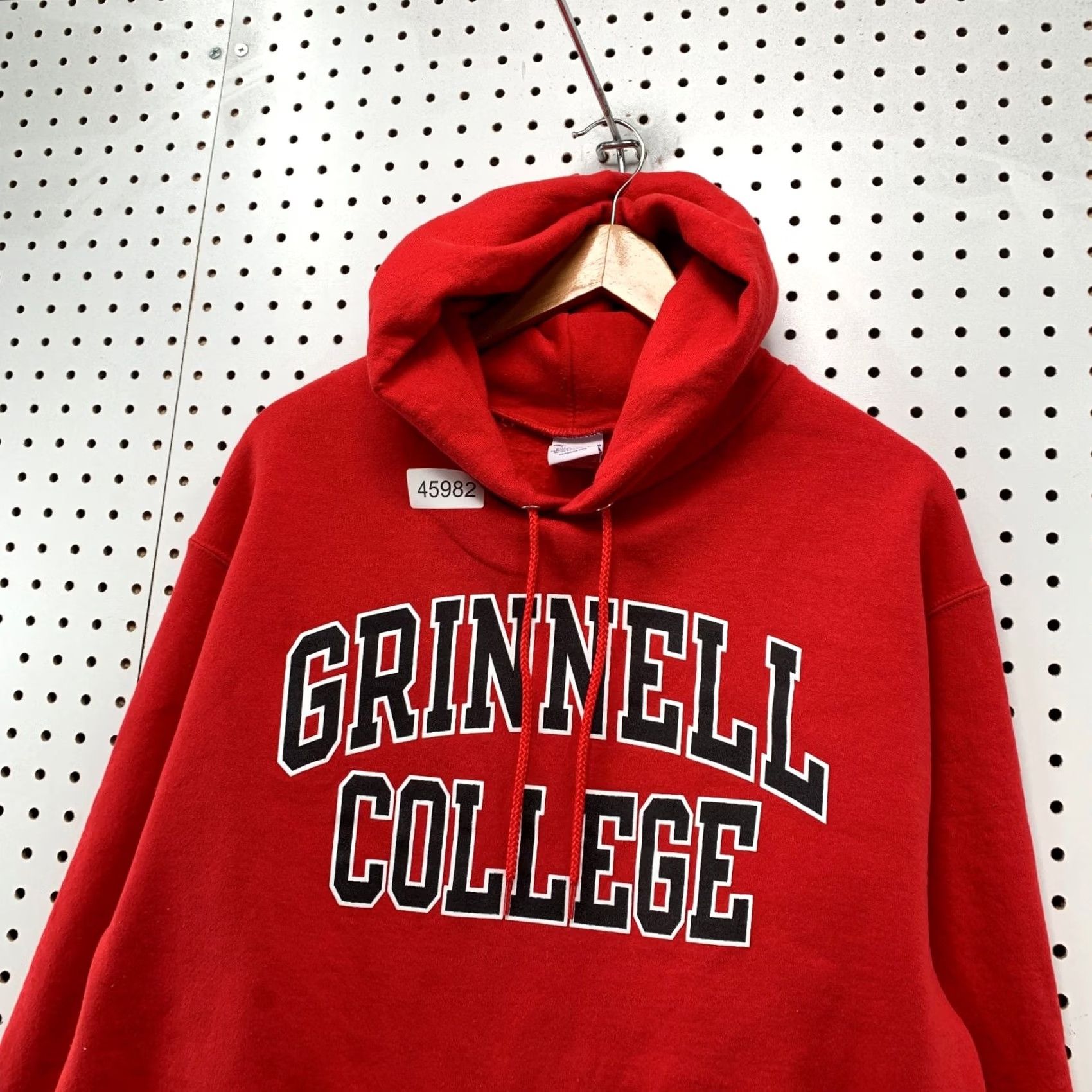 Champion Nike Grinnell College Sweatshirt Hoodie Mens Large Red Hooded Pullover Champion Fleece Size US L / EU 52-54 / 3 - 7 Thumbnail