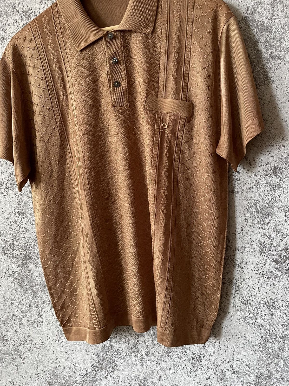 Montagut Rare ❗️ MontAgut Paris Vintage Gold Polo T-Shirt Size US L / EU 52-54 / 3 - 5 Thumbnail