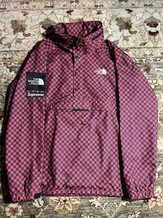 supreme tnf checkered