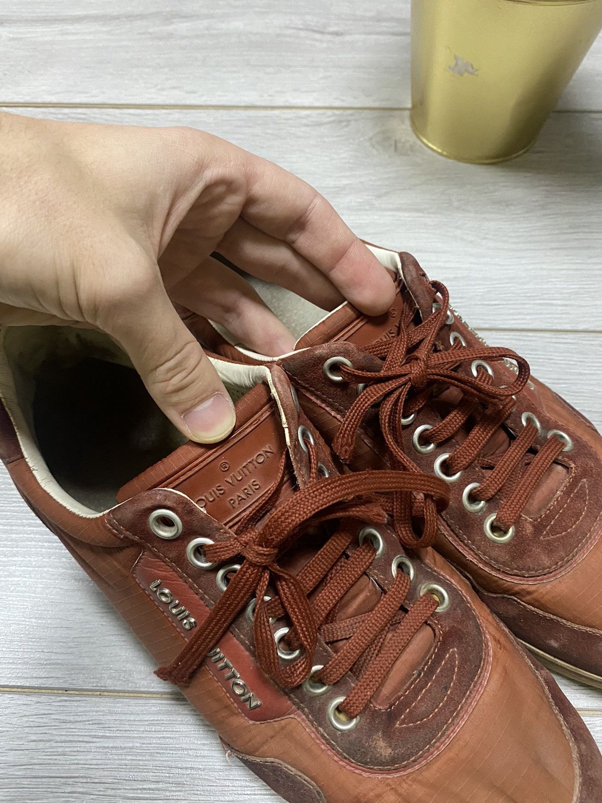 Vintage Louis Vuitton vintage suede sneakers boots Size US 8.5 / EU 41-42 - 7 Thumbnail