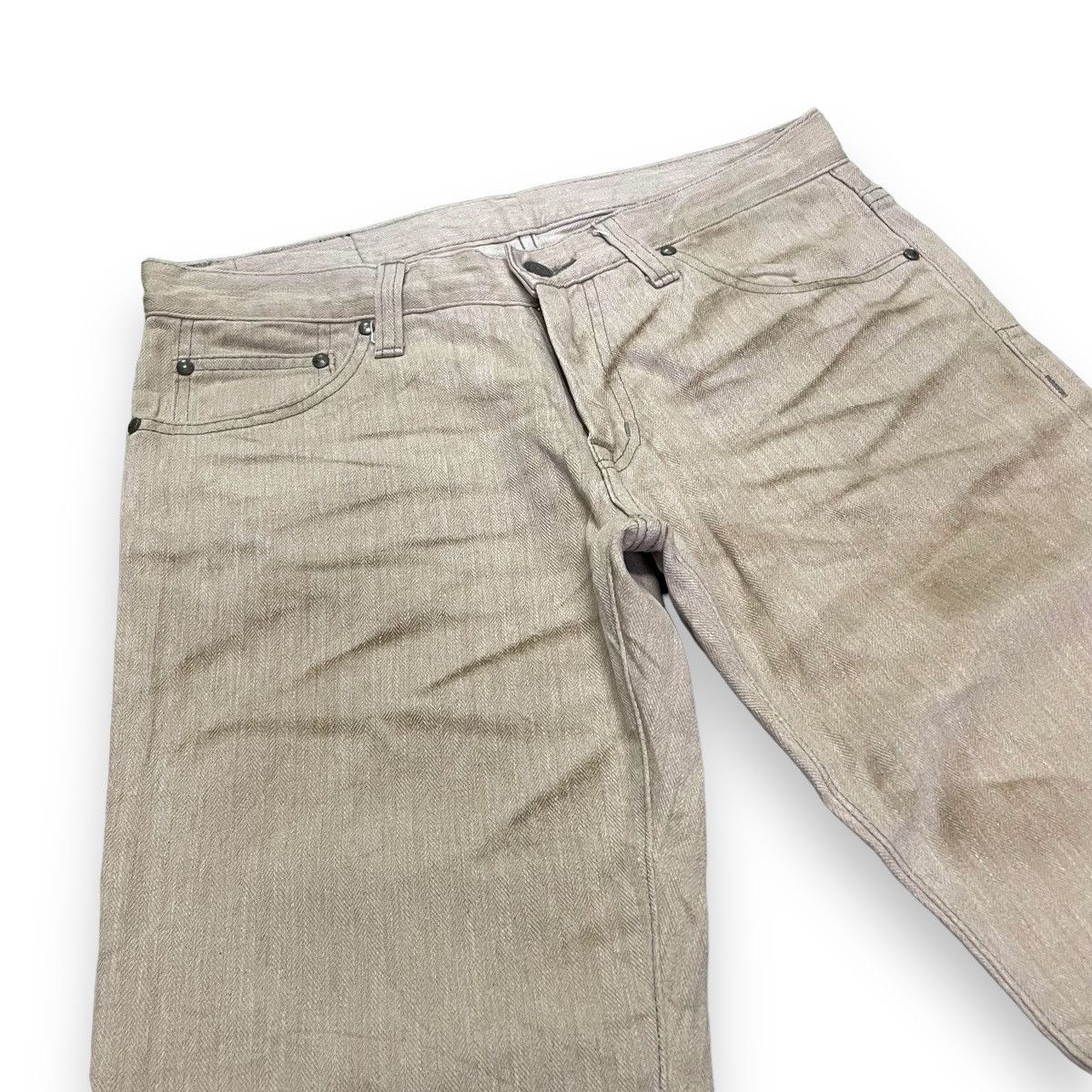 If Six Was Nine 🇯🇵 VINTAGE AERO BY TORNADO MART SPIRAL CUT FLARE JEANS Size US 31 - 4 Thumbnail