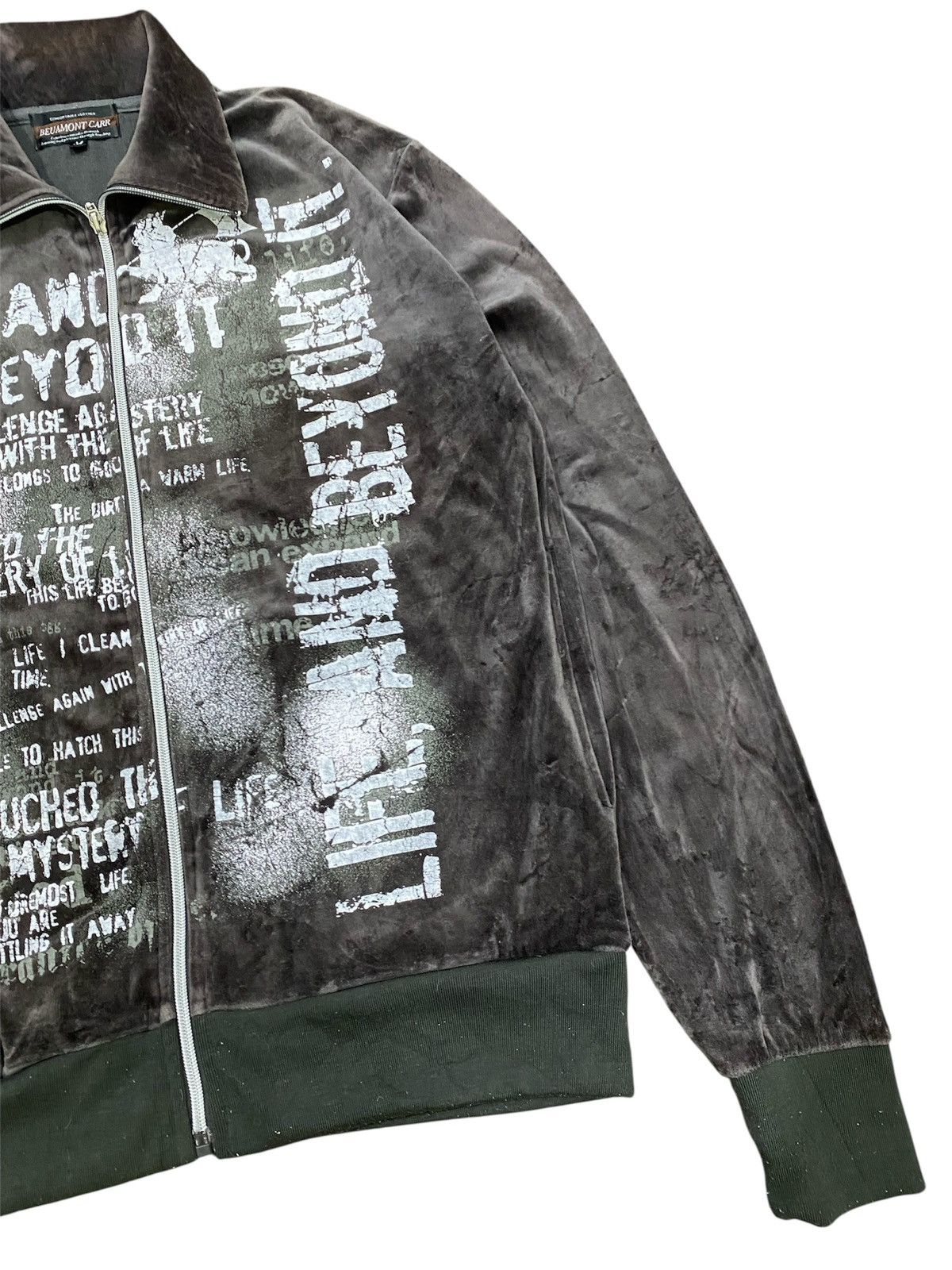 Japanese Brand Y2K Seditionaries Beaumont Carr Punk Suede Zipper Jacket Size US M / EU 48-50 / 2 - 5 Thumbnail