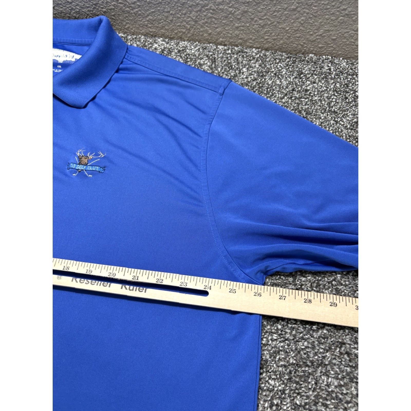 Vintage Donald Ross Golf Polo Shirt Mens 2XL Royal Blue Solid Performance Size US XXL / EU 58 / 5 - 5 Thumbnail